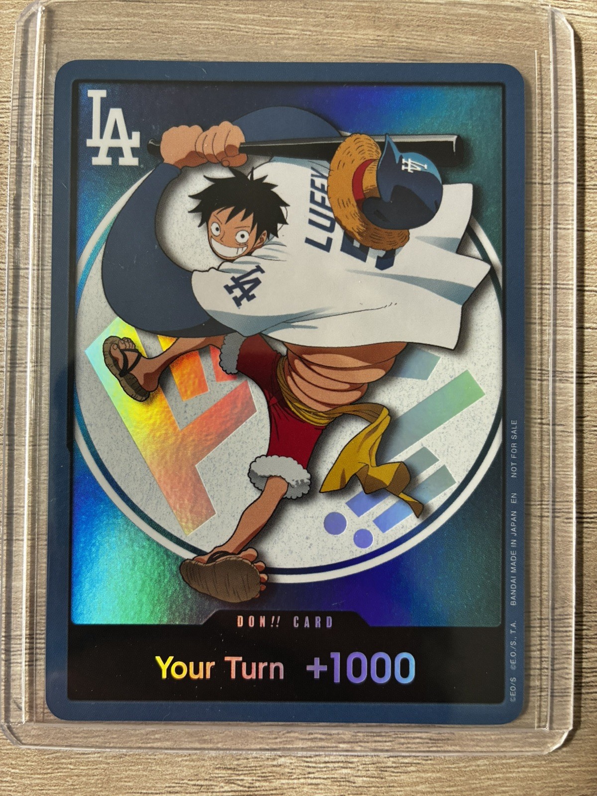 7/2/2026 Los Angeles Dodgers One Piece Night Monkey D Luffy Card 