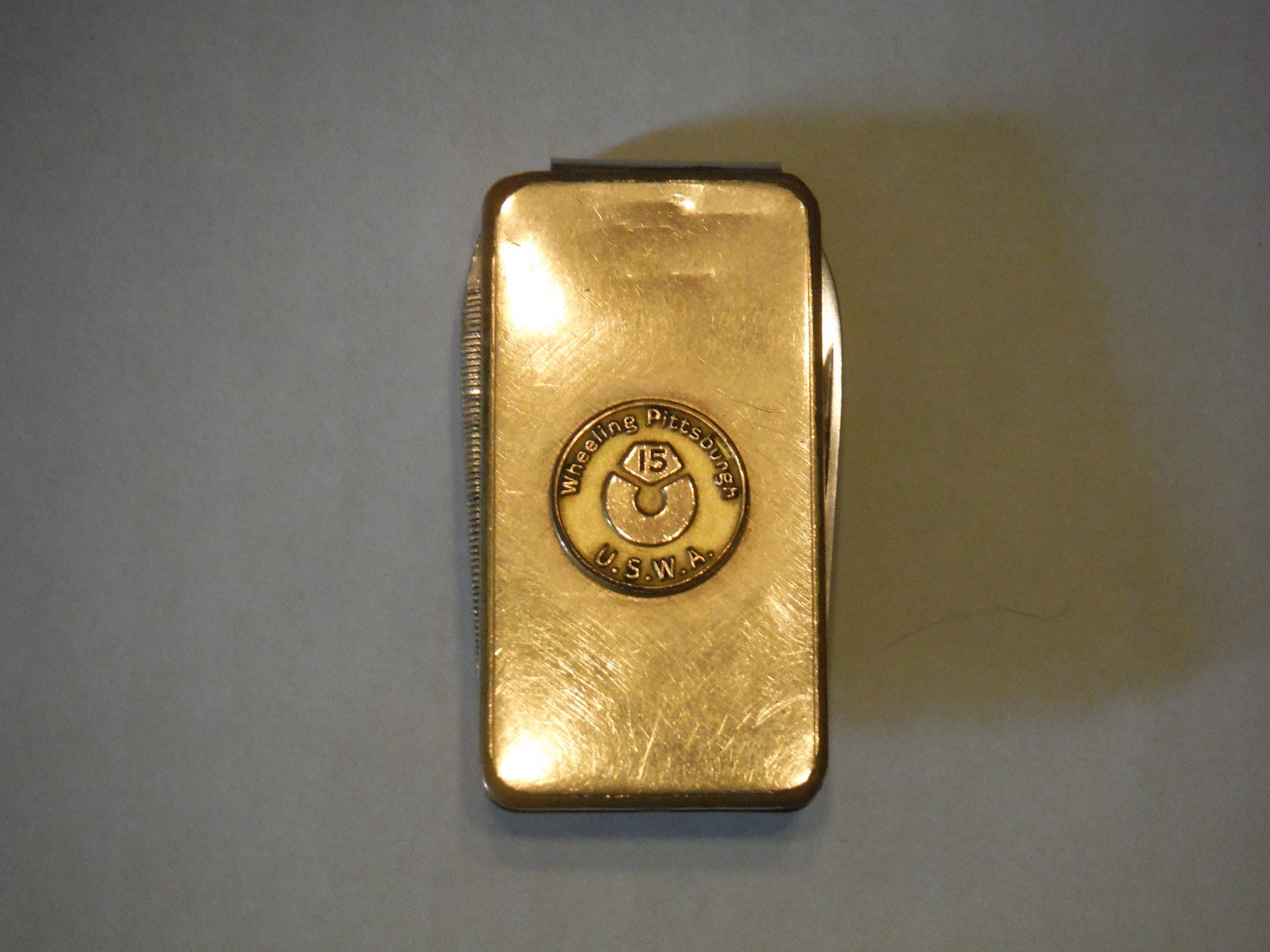 Vintage Wheeling Pittsburgh Steel Corporation Knife Money Clip
