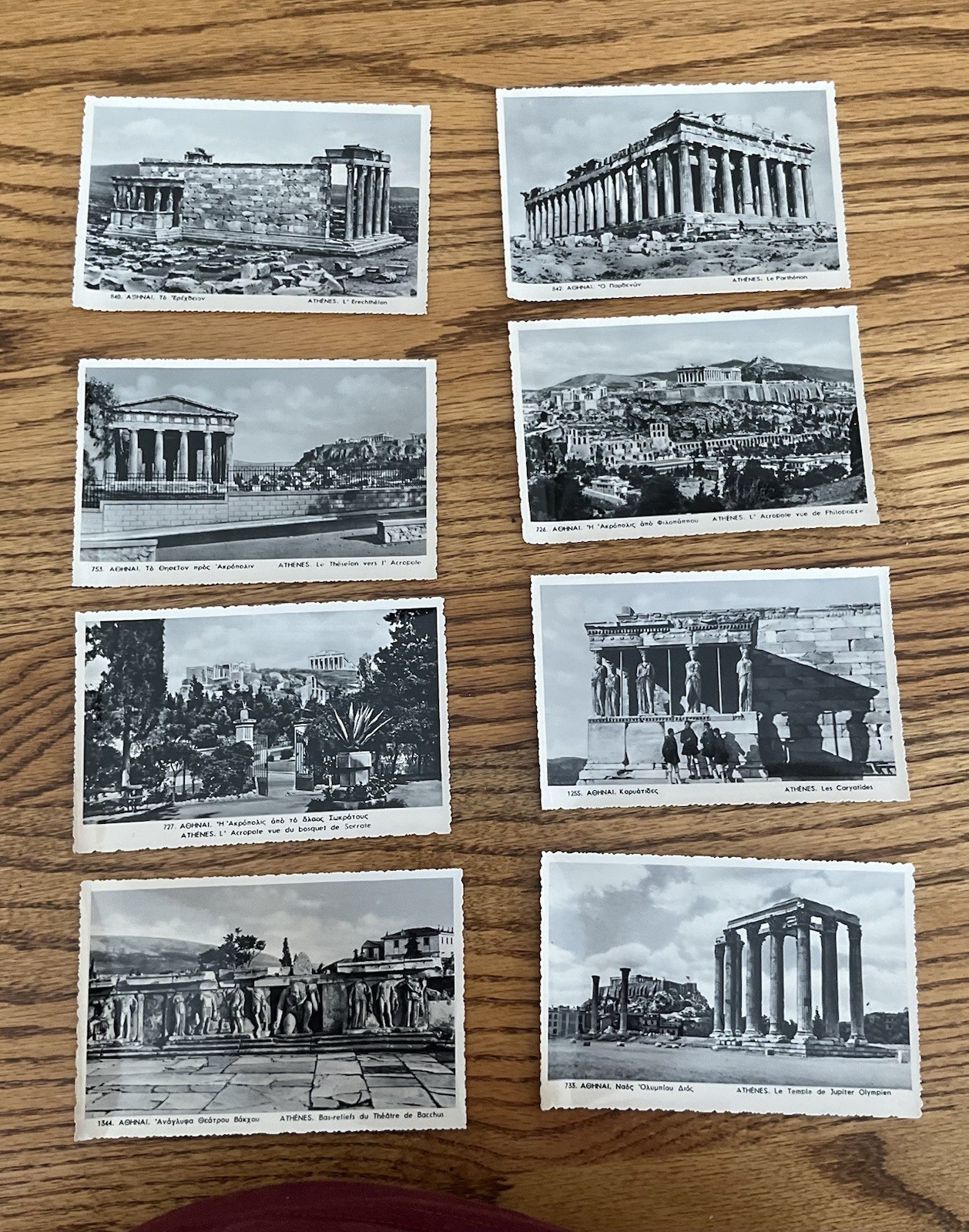 Vintage Athens Greece Real Photo Post Cards 8 Ea.