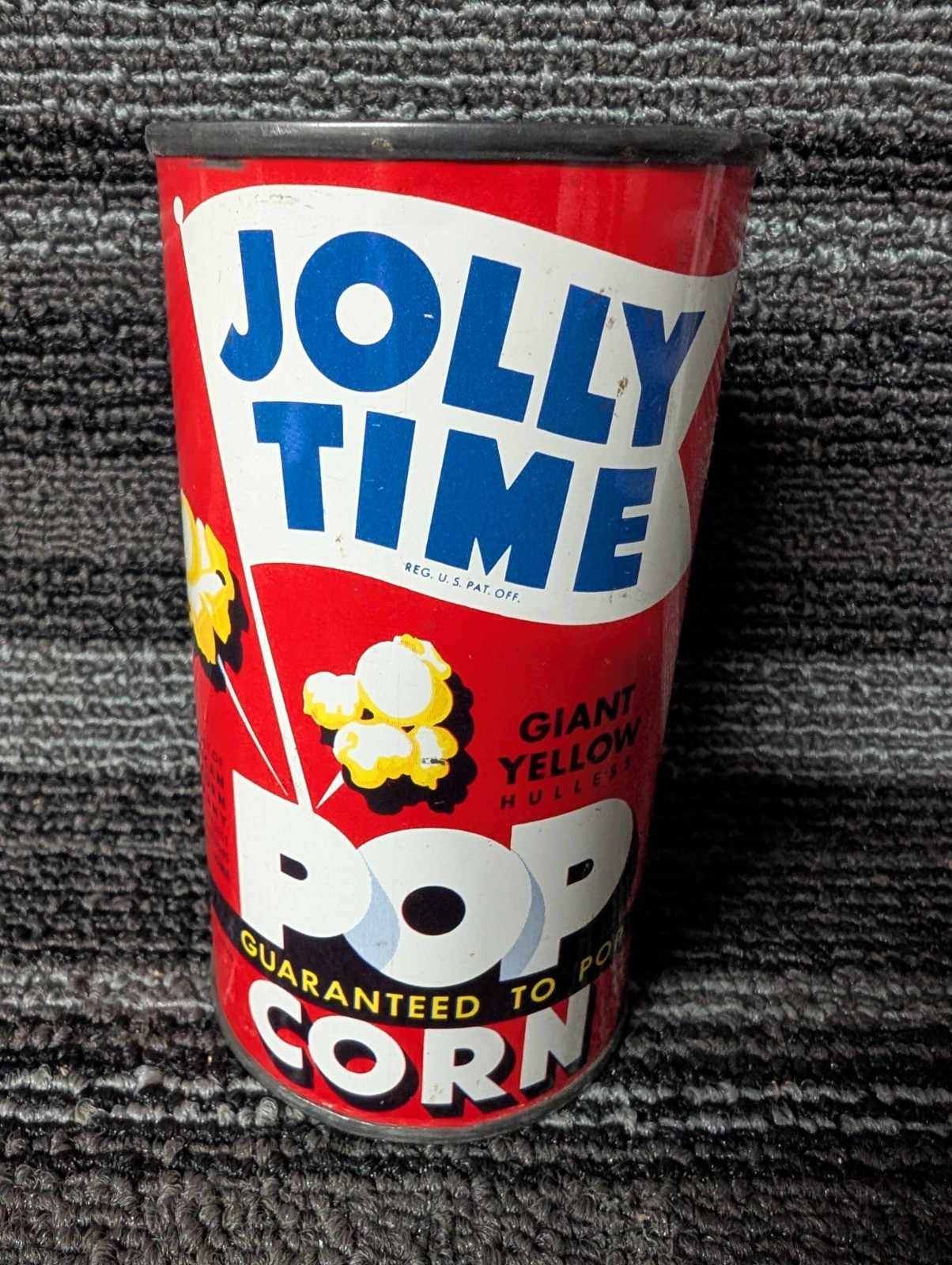 Vintage Jolly Time Pop Corn Can Clean Unopened Vintage Jolly Time Pop Corn Can Clean Unopened