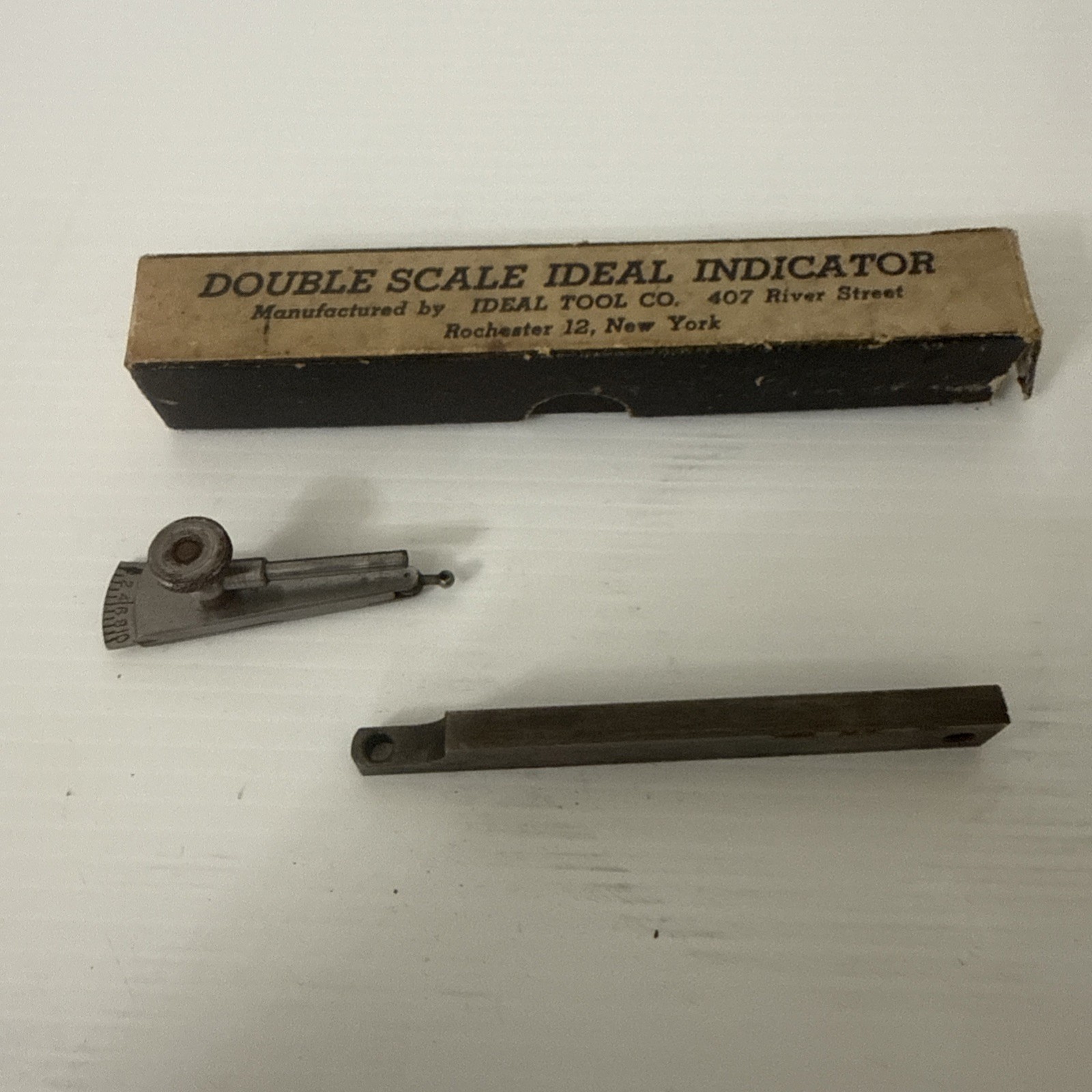 Ideal Tool Co. Vintage Double Scale Test Indicator Rochester N.Y. USA Machinist