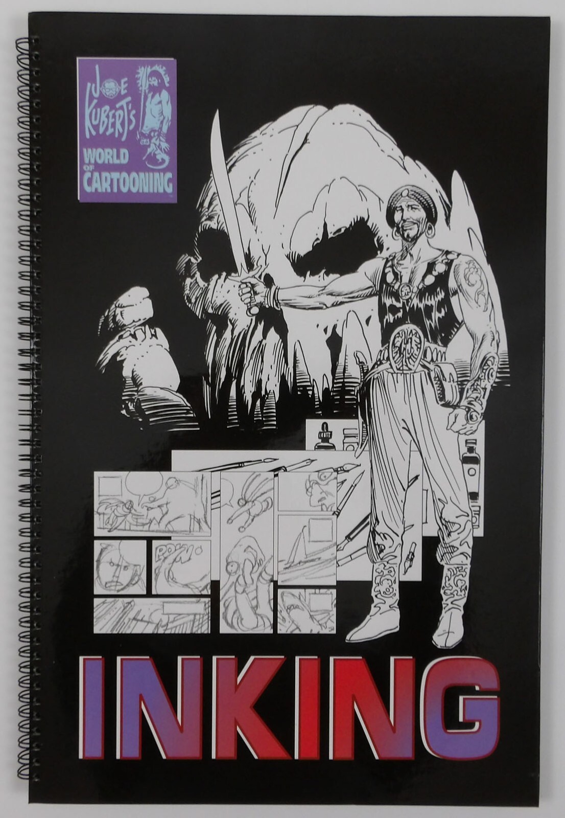 Joe Kubert\'s World Of Cartooning: Inking HC VF/NM Learn to Draw course book Joe Kubert\'s World Of Cartooning: Inking HC VF/NM Learn to Draw course book