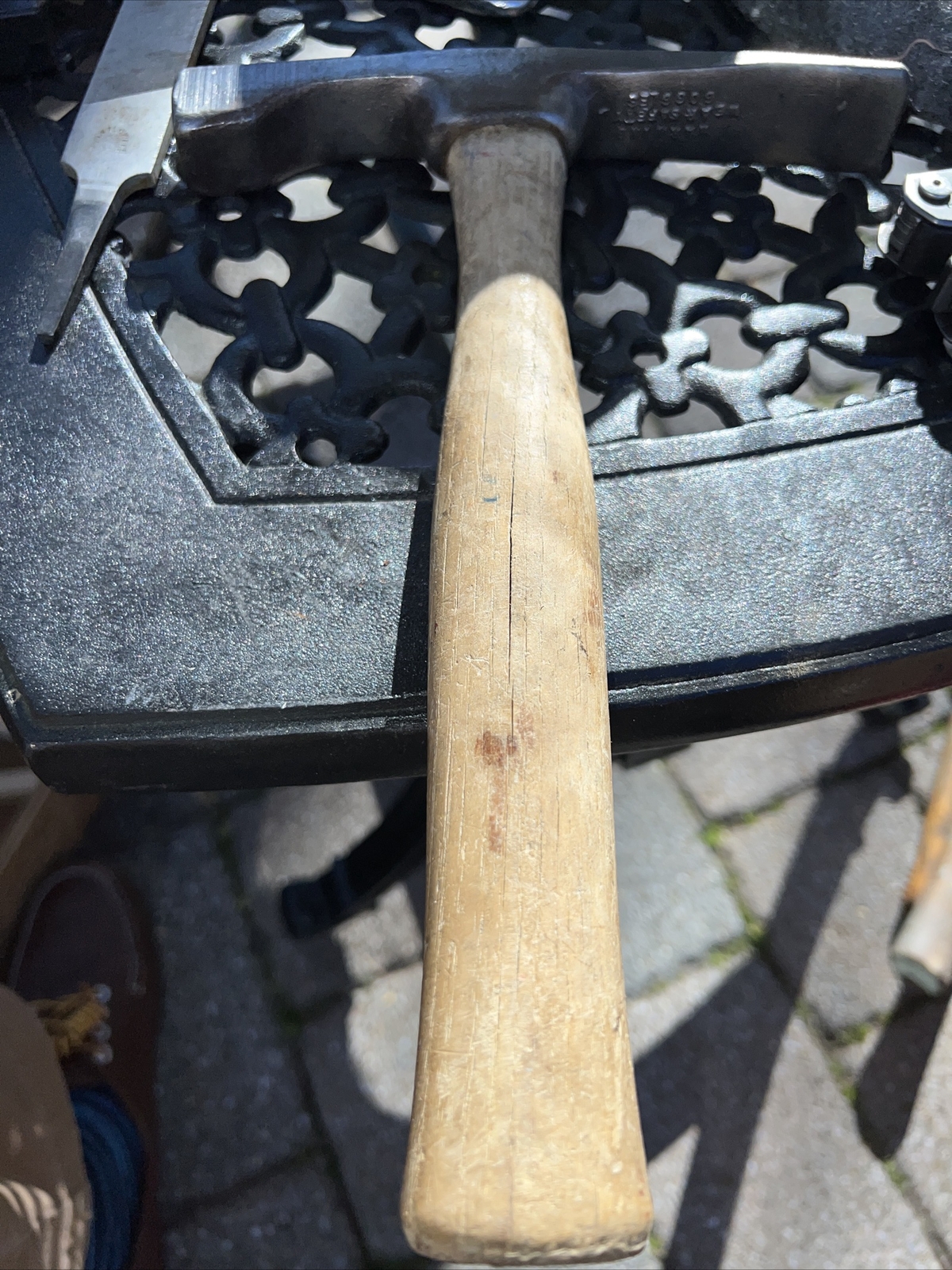 Vintage Goldblatt Tool Co. USA Rock Masonry Brick Laying Geo Hammer 🇺🇸