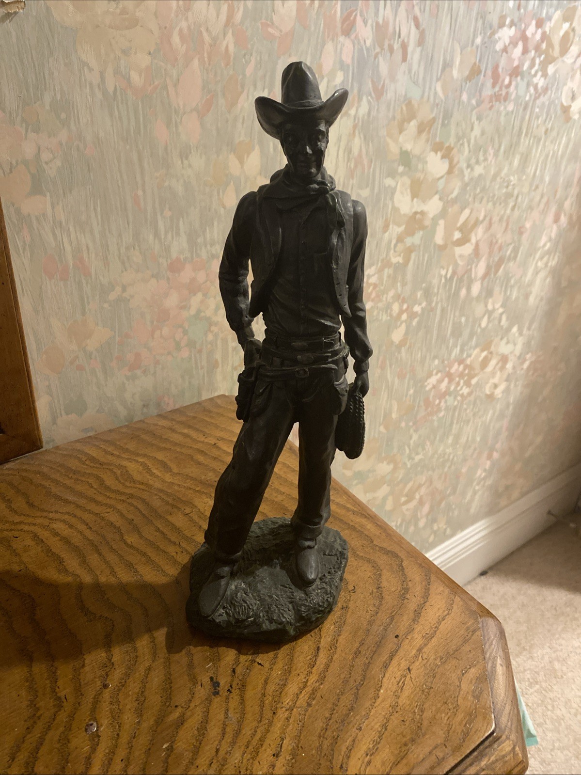 Michael Garmin 1969 Vintage Cowboy Bust Figurine Bronzed, Signed Michael Garmin 1969 Vintage Cowboy Bust Figurine Bronzed, Signed