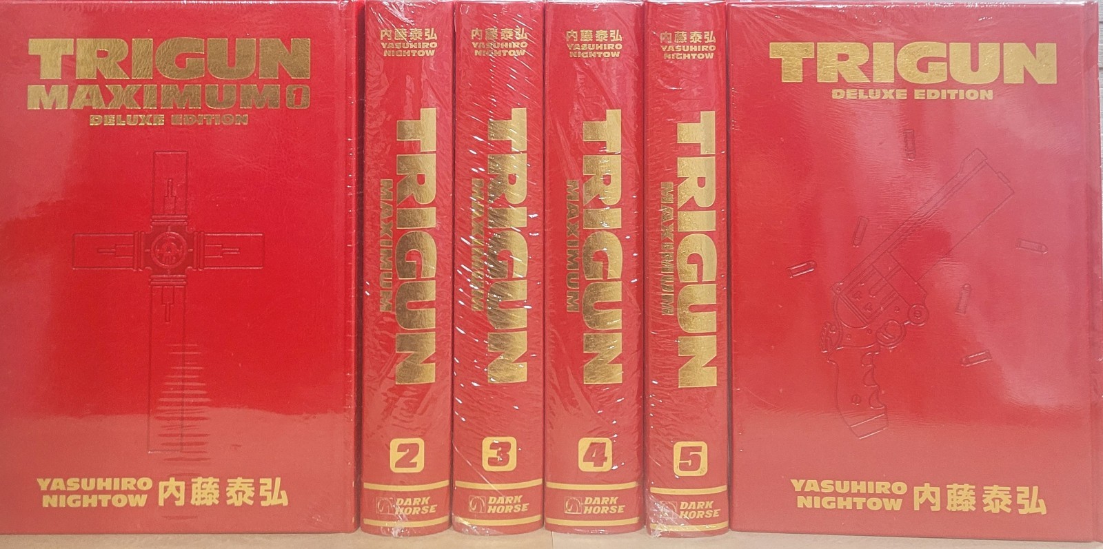 TRIGUN/TRIGUN MAXIMUM Vol 1 - 5+1  Manga Complete HC Deluxe Edition English New 