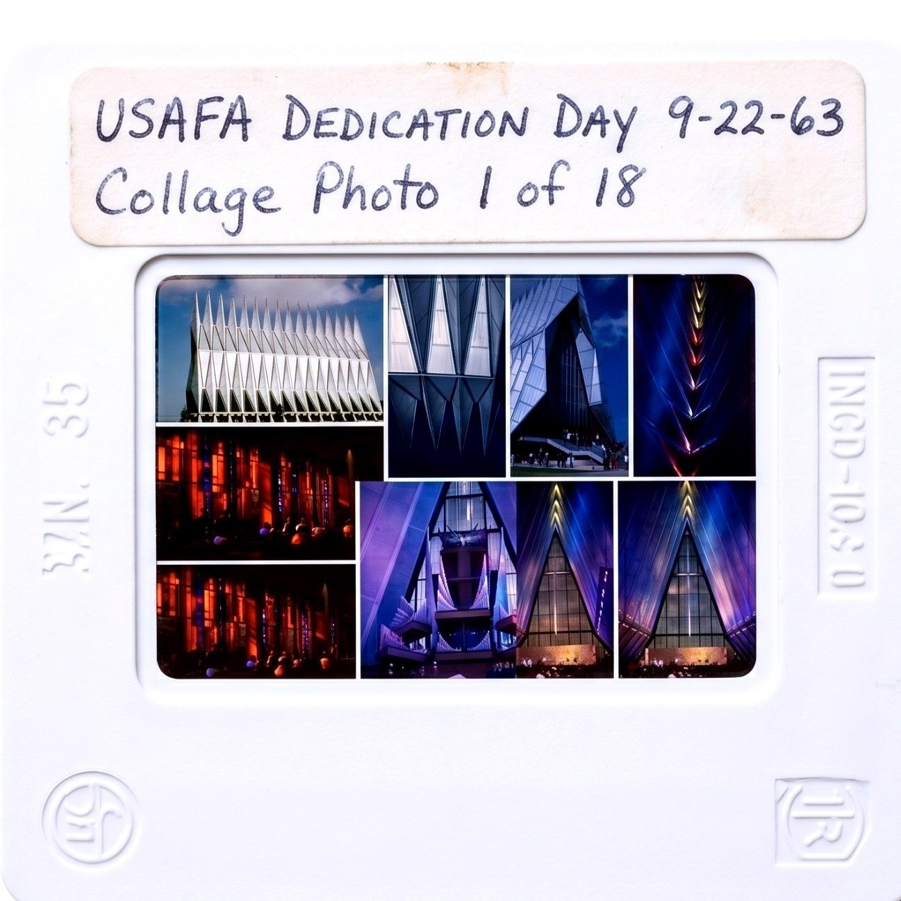 1963 Air Force Academy Cadet Chapel Dedication 35mm Slide Archive (18 Lot)