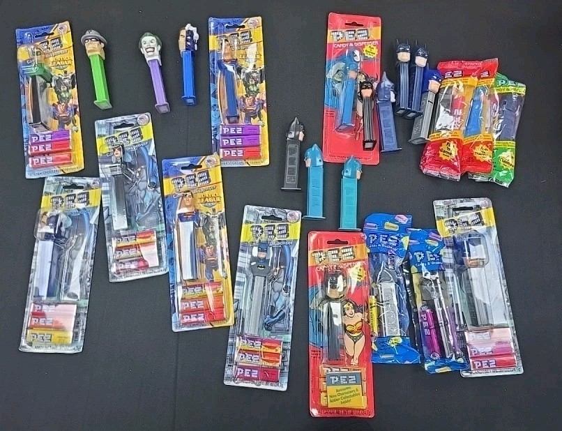Pez Lot of 25 Batman/DC Superheroes & Villains Dispensers