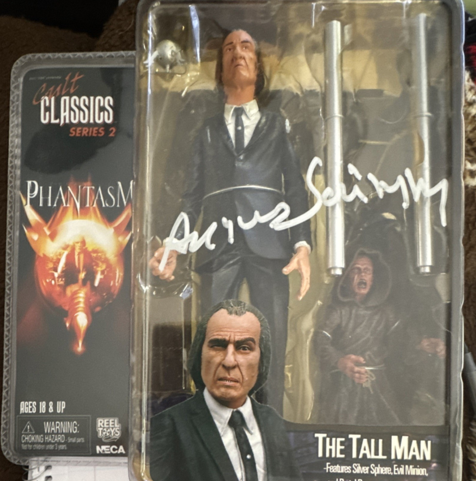NECA Cult Classics Series 2 Phantasm The Tall Man Signed Action Figure