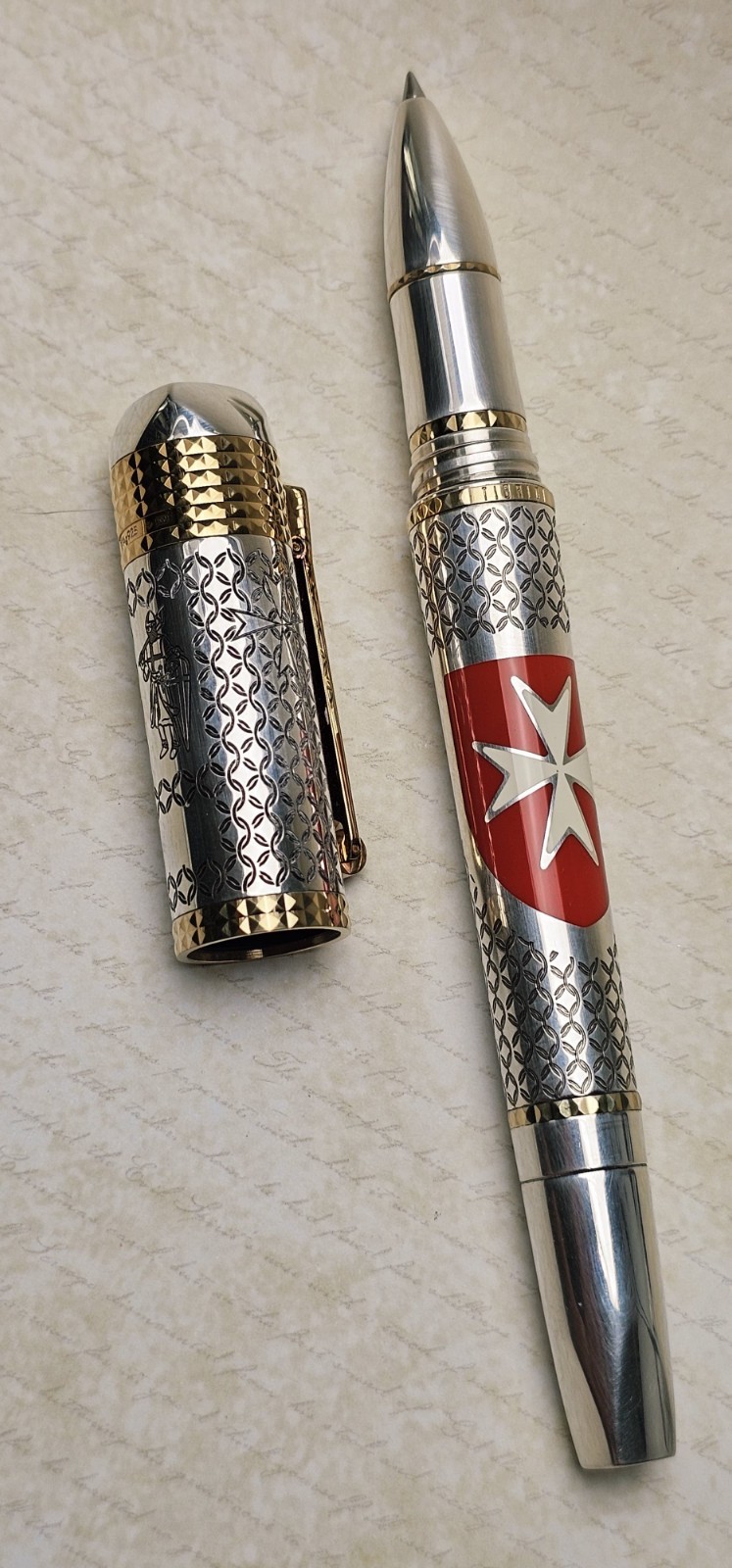 Tibaldi Sovereign Military Order of Malta (SMOM) Rollerball Pen (No Box/Papers)