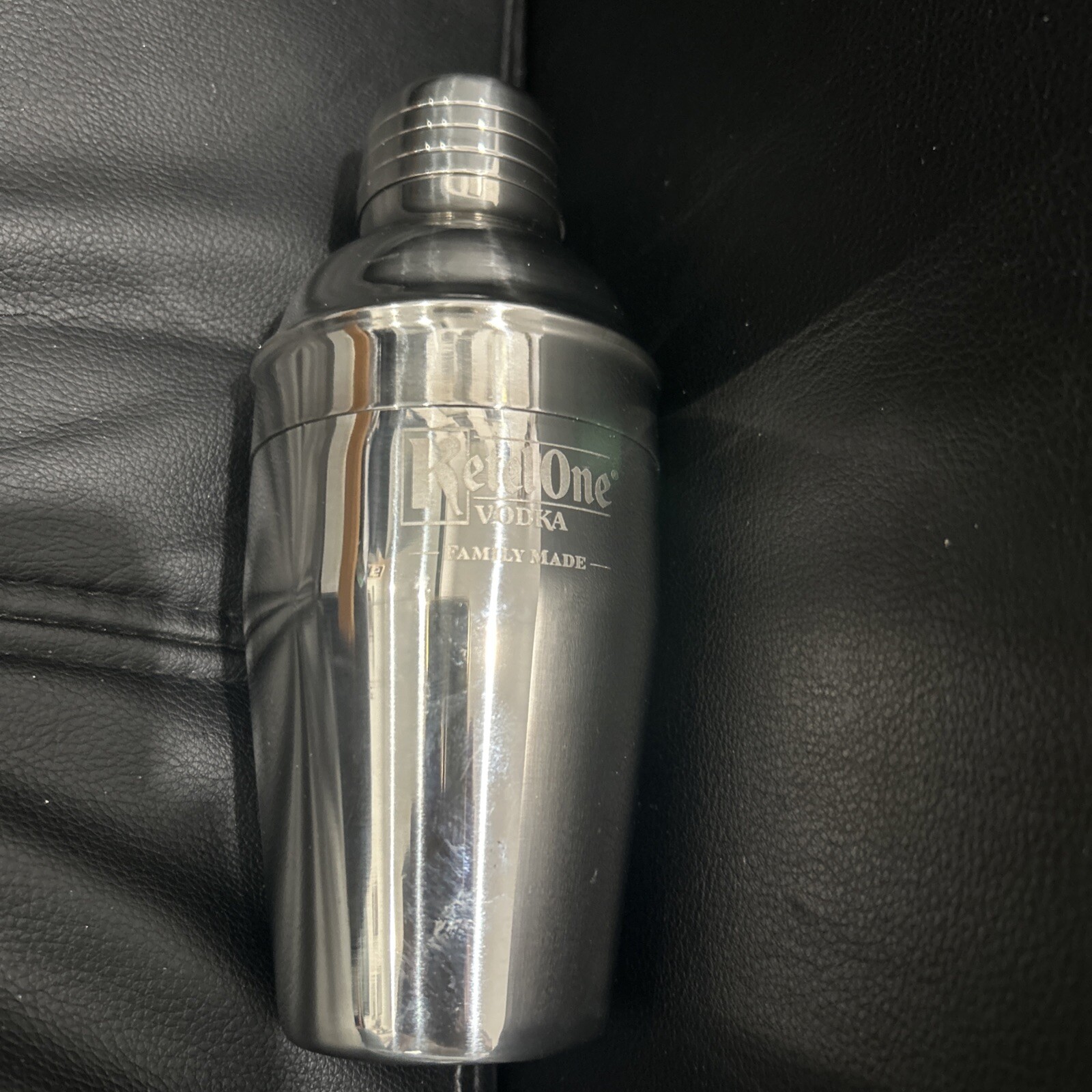 Ketel One Vodka Stainless Steel 3 pc Shaker Drink Mixer & Cocktail Shaker 7” New Ketel One Vodka Stainless Steel 3 pc Shaker Drink Mixer & Cocktail Shaker 7” New