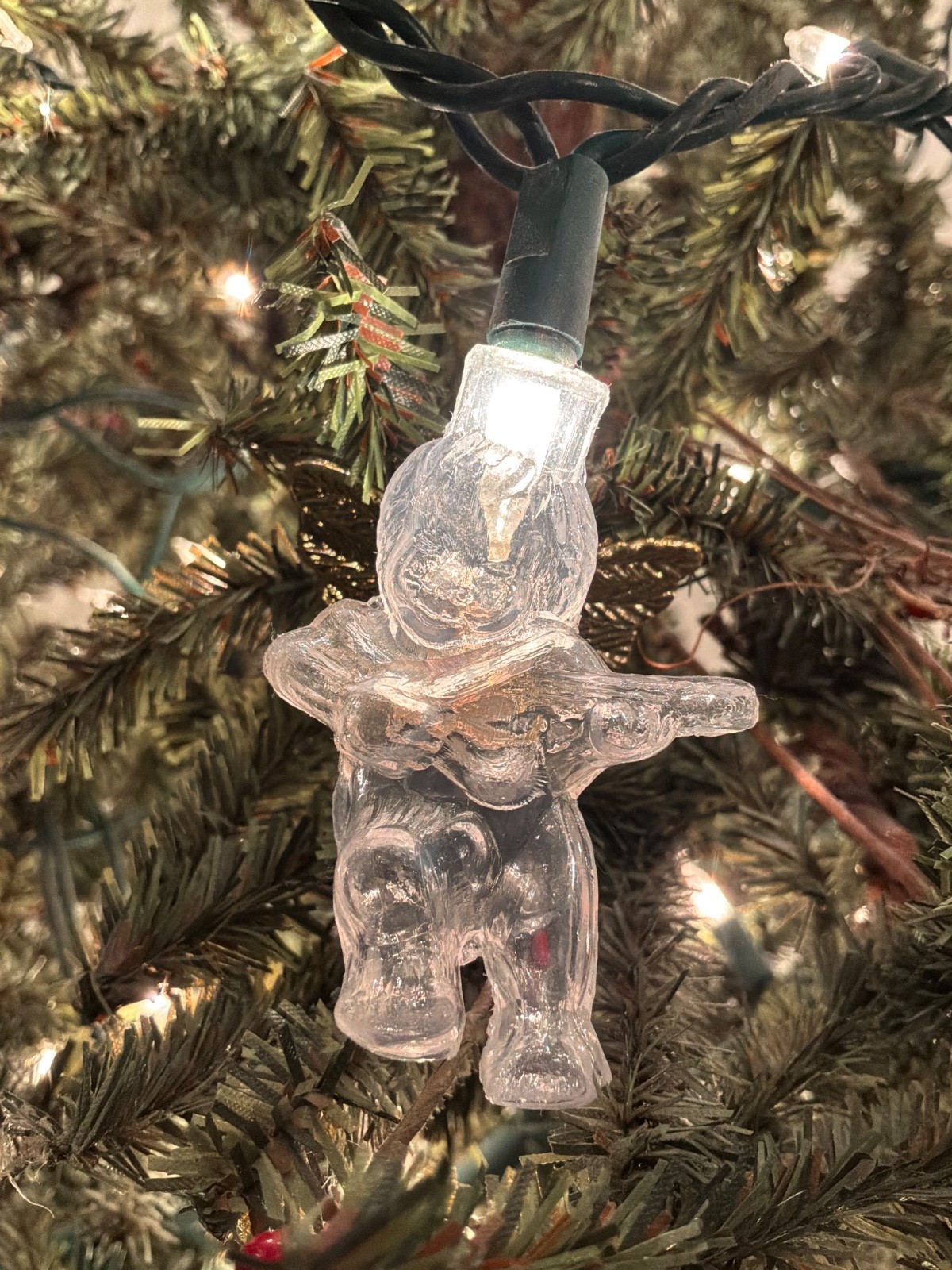 Lot of 10 Vtg Clear Plastic Cherubs Angels Gold Wings Christmas Light Cover MCM Lot of 10 Vtg Clear Plastic Cherubs Angels Gold Wings Christmas Light Cover MCM