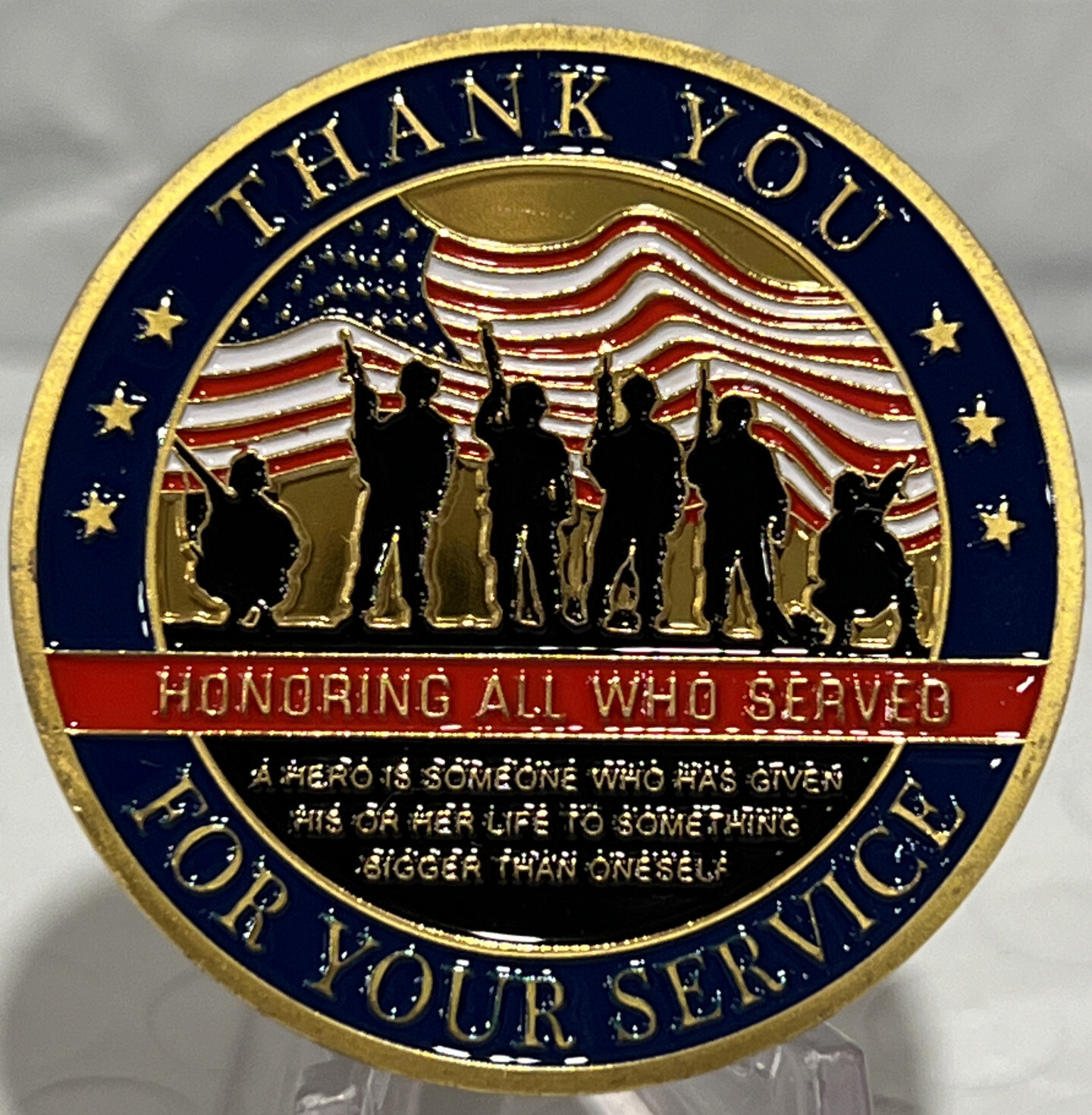 * 25 Pieces “Thank You Veteran for Your Service”Military Challenge Coin Honoring