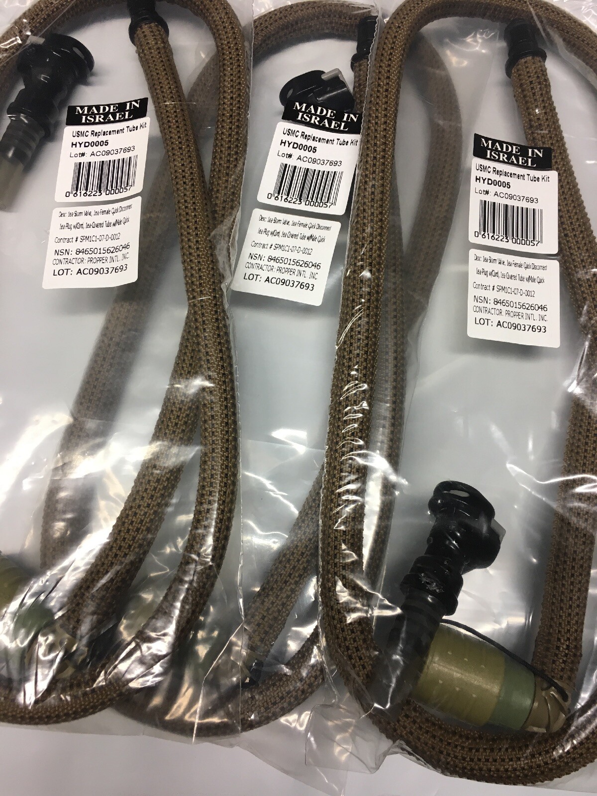 3 NEW USGI USMC Source Hydration Replacement Hose Tube w/ Bite Valve 1064 NIB