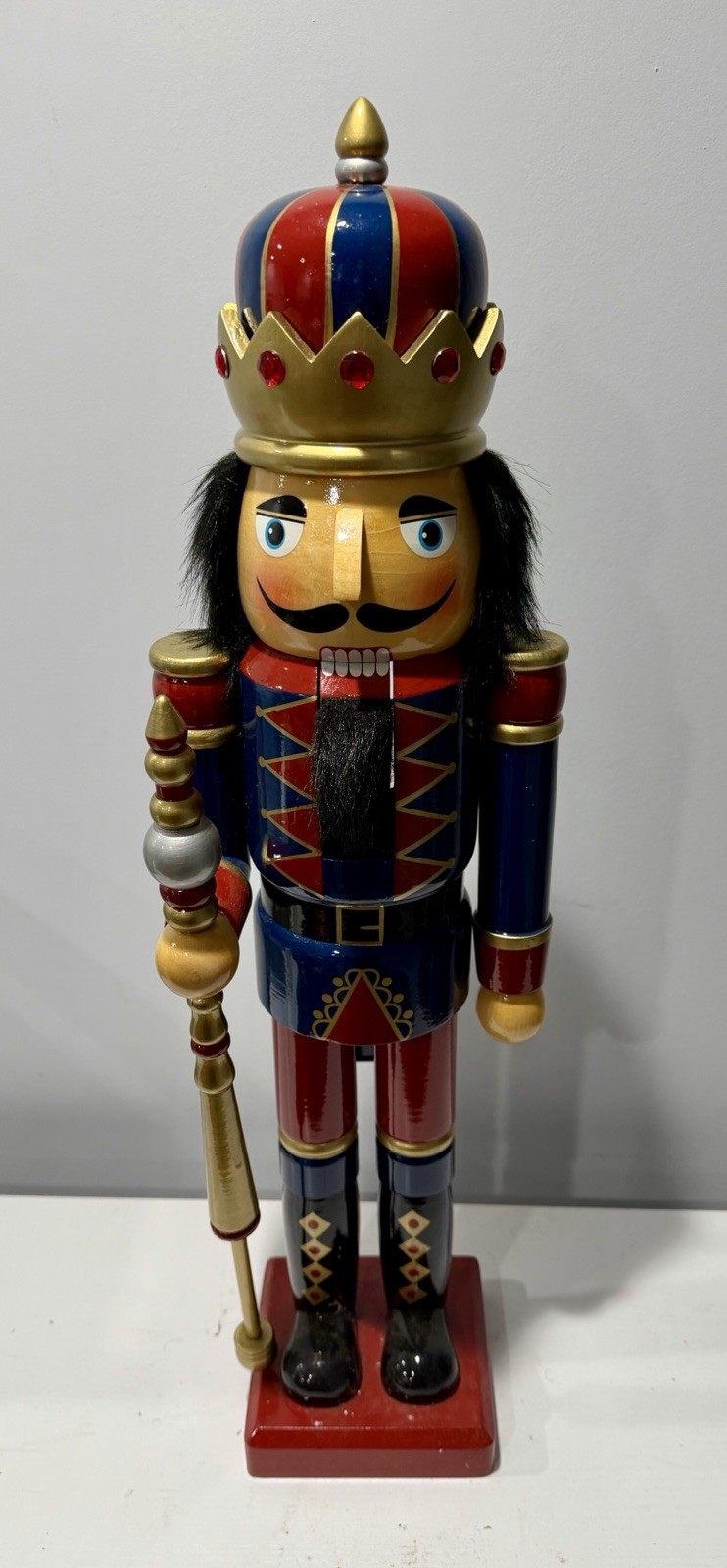 Vintage Traditional 24 Kirkland Signature Wooden Soldier Nutcracker