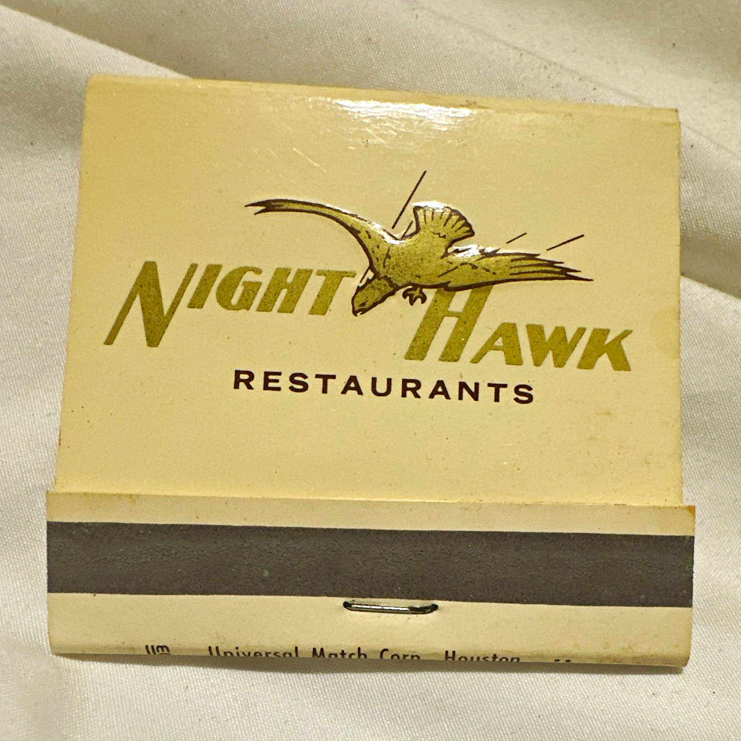 Vintage Night Hawk Restaurants Austin San Antonio TX Matchbook Harry Akin Texas