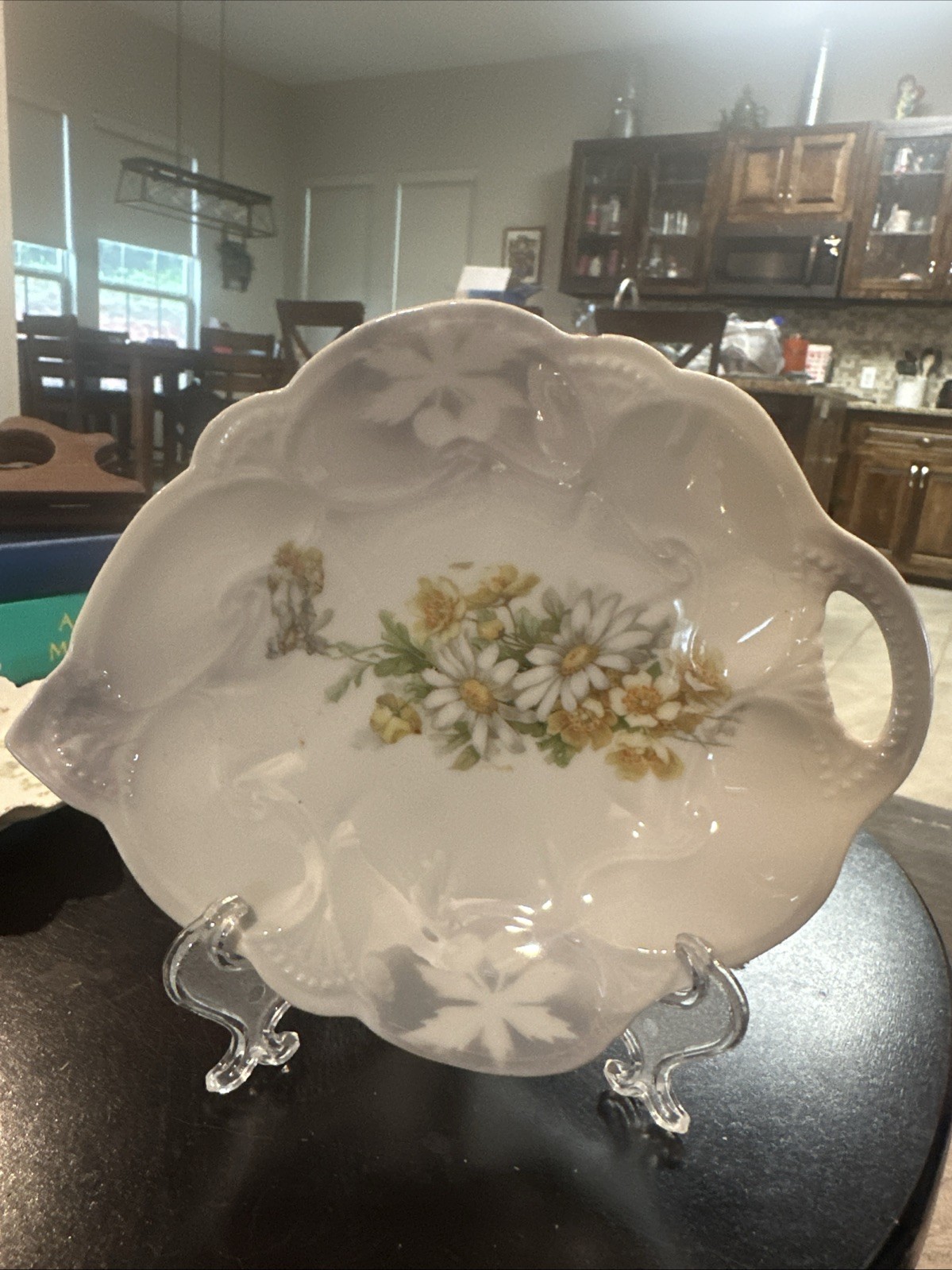 Bone China Plate With Flowers