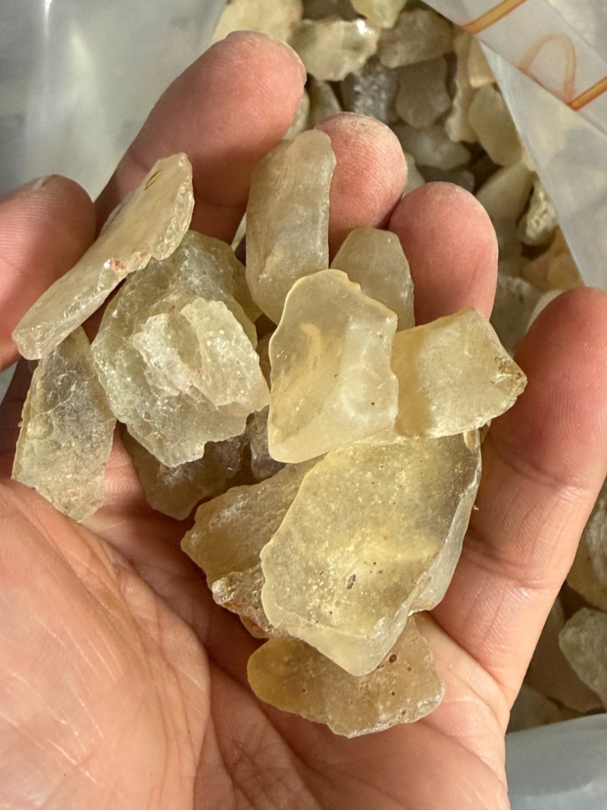 100%Natural Libyan Desert Glass Meteorite 100-gram Package LDG Rare Gems Crystal