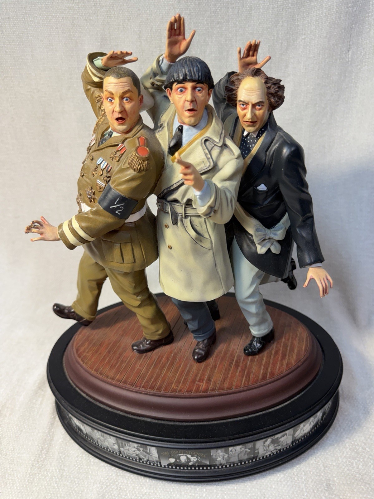 1999 Franklin Mint Three Stooges Statue