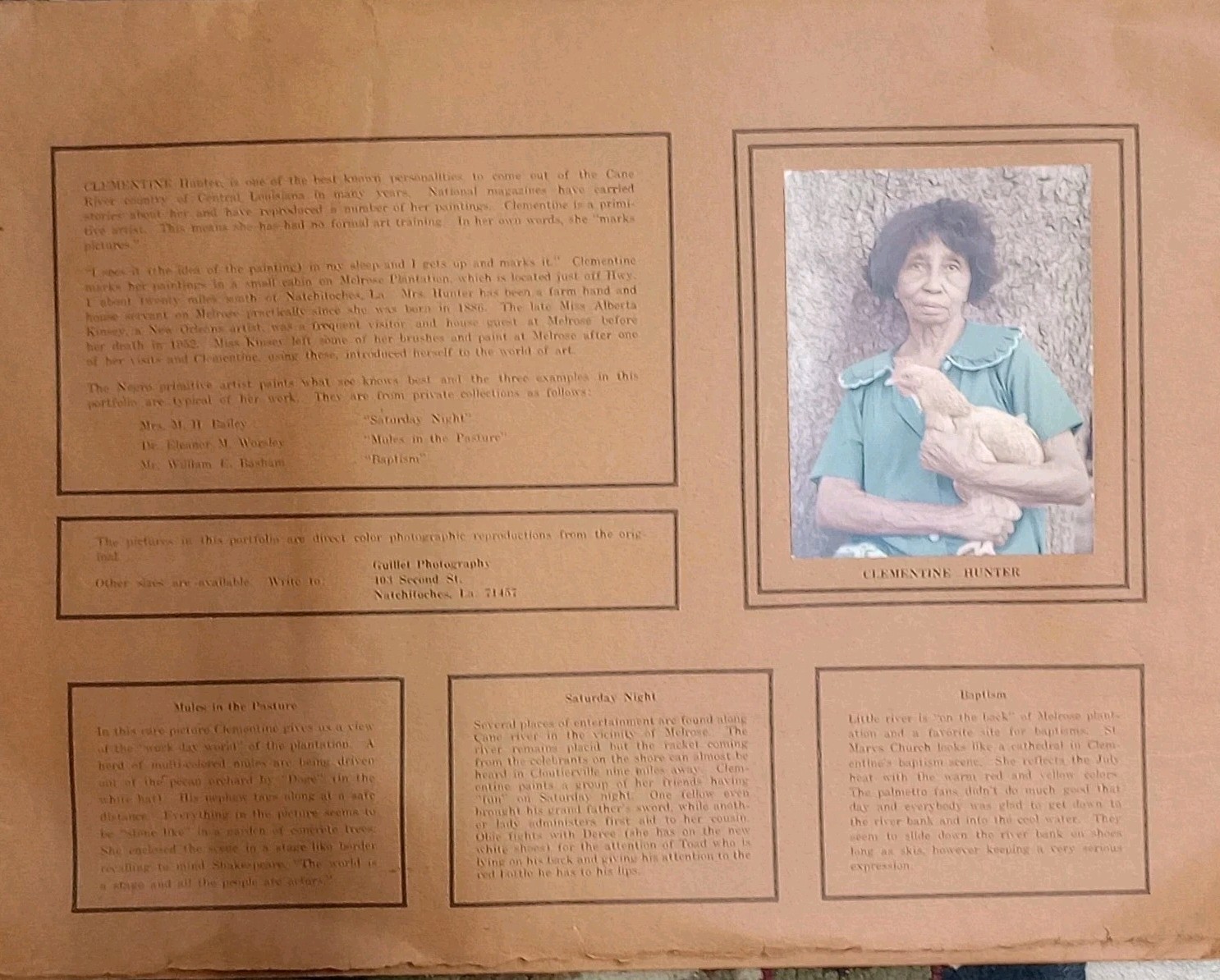 Clementine Hunter Folk Art Portfolio