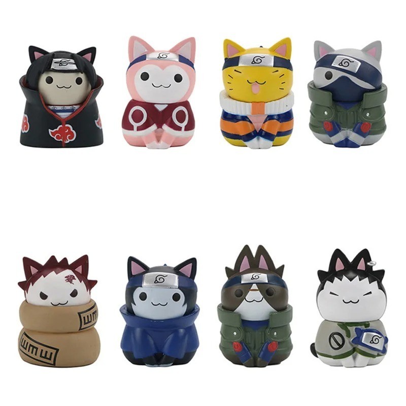 Naruto Mini Figures Kakashi Itachi Gaara Q-Version PVC Action Doll Toy Gift Naruto Mini Figures Kakashi Itachi Gaara Q-Version PVC Action Doll Toy Gift