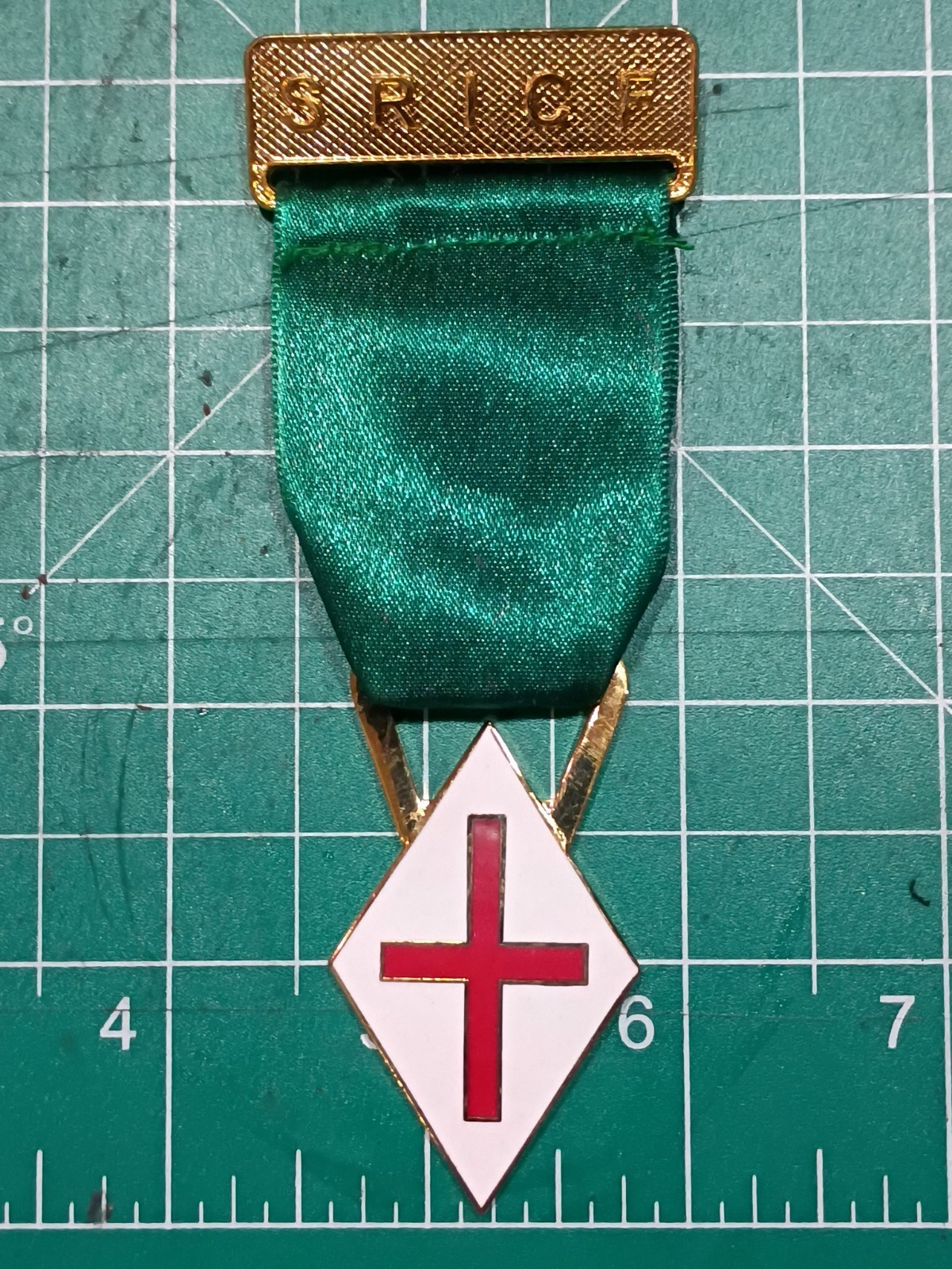 Rosicrucian - Obscure Freemasonry - Ribbon & Medal - Masonic - SRICF