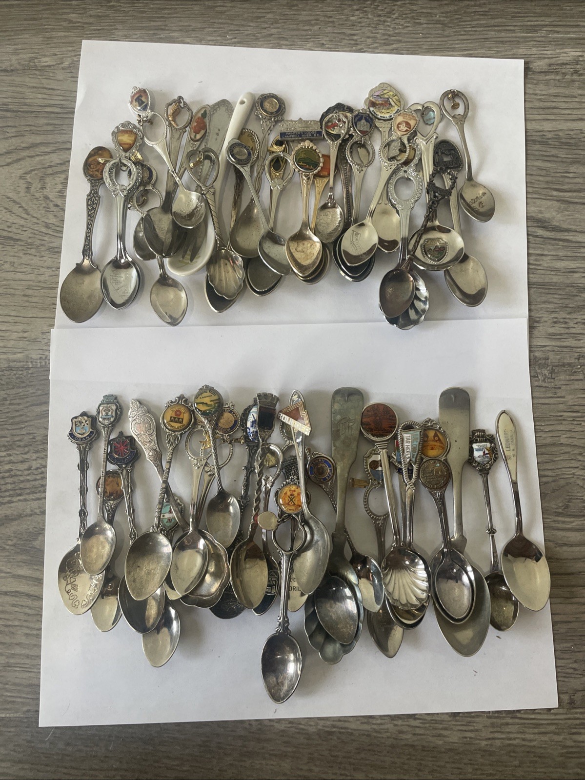 50+ Lot Of Vintage Souvenir Spoons Collectible