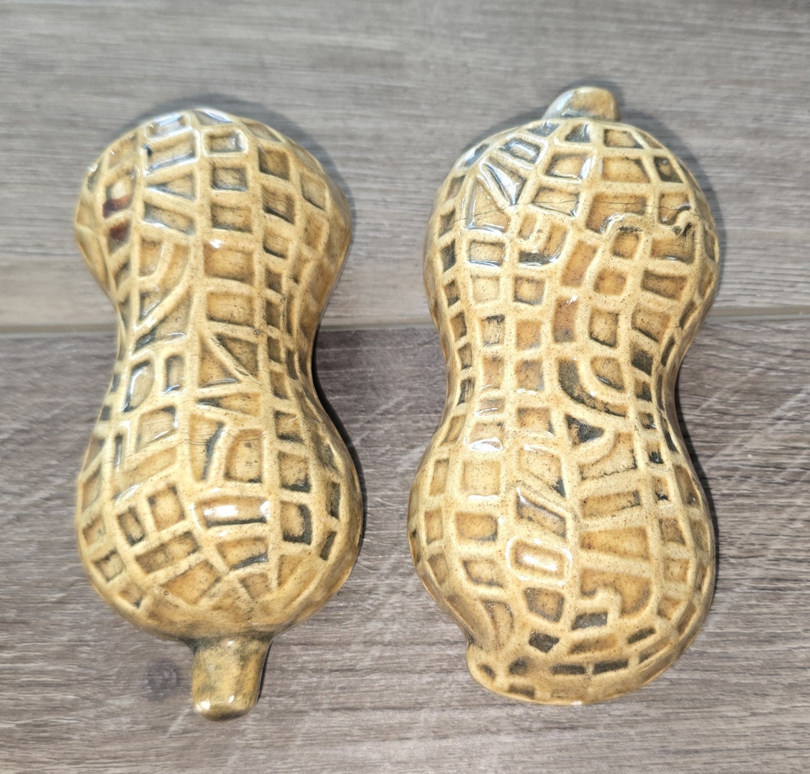 Vintage Ceramic Peanut Salt Pepper Shakers Risque Male Female Novelty