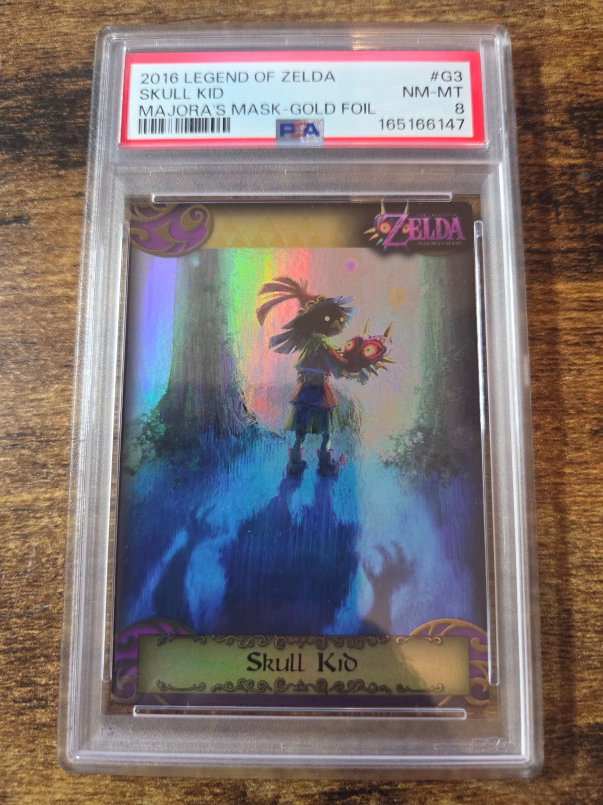 2016 Enterplay Legend of Zelda Skull Kid Gold Foil PSA 8 NM-Mint #G3 Majora Mask