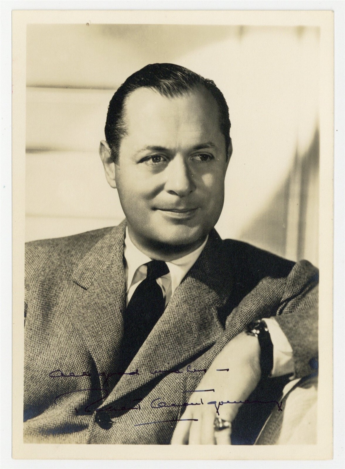 Robert Montgomery 1947 Signed 5x7 Actor Director Producer Photo Portrait J14148