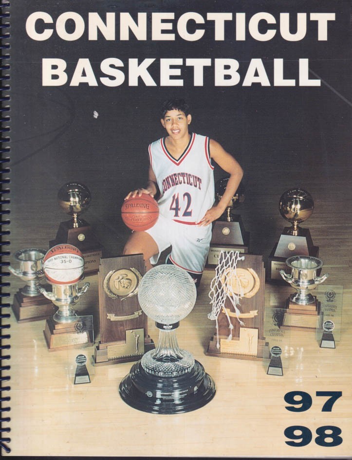 UCONN Women\'s Basketball Media Guide 1997-1998 Svetlana Ralph Sales Williams &c