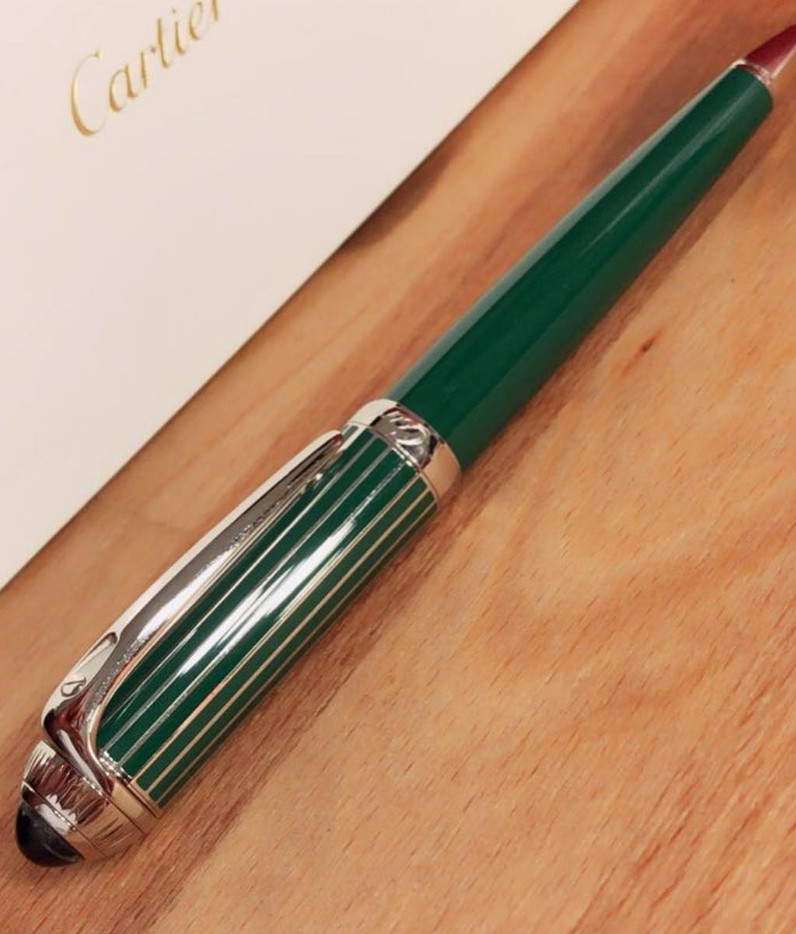 Cartier 2025 Roadster Green Ballpoint Pen – Rare VIP Luxury Gift – New Full Box