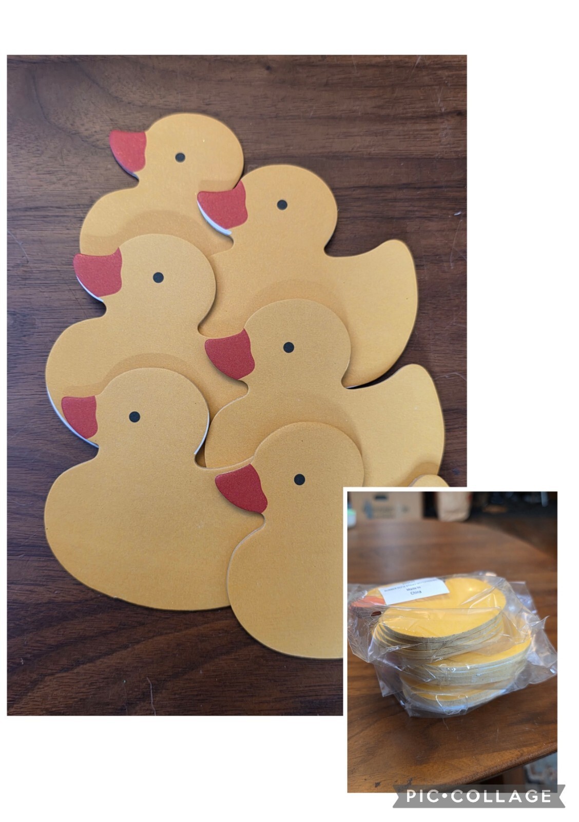 Vintage Rubber Duck Shaped Sticky Notepads Lot 3 Sealed Packs 18 Pads Total
