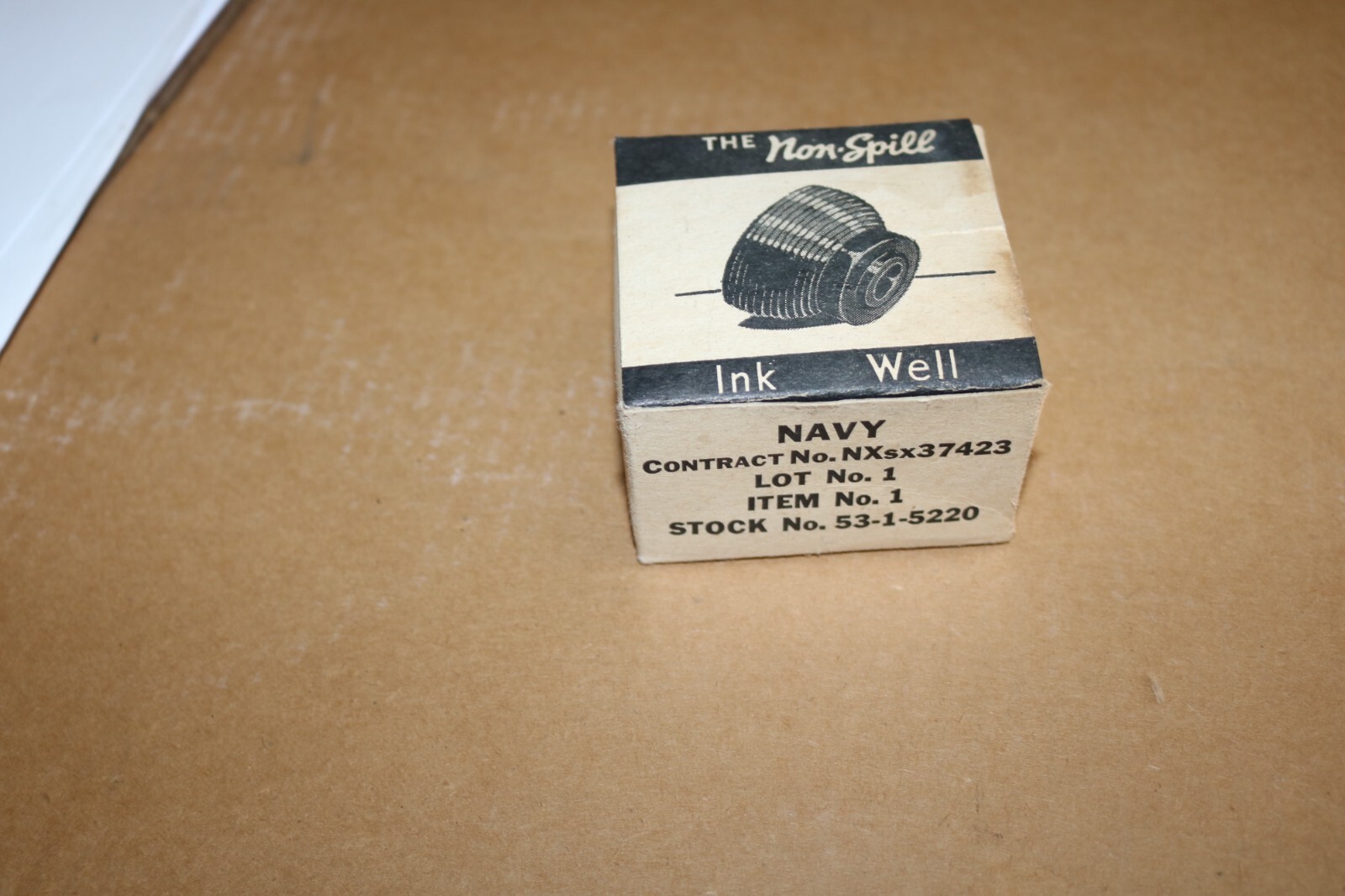 rare NOS unissued US Navy contract WWII ink well NXsx-37423 unusual item