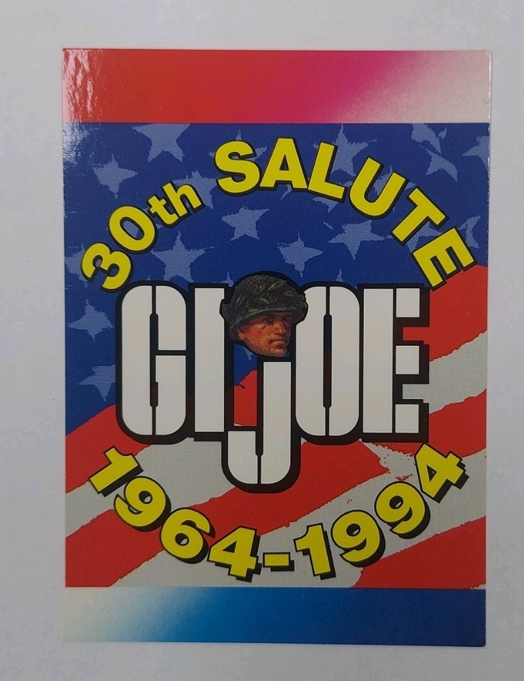 GI Joe 30th Salute Hasbro Promo Card 1994 NM-MT 