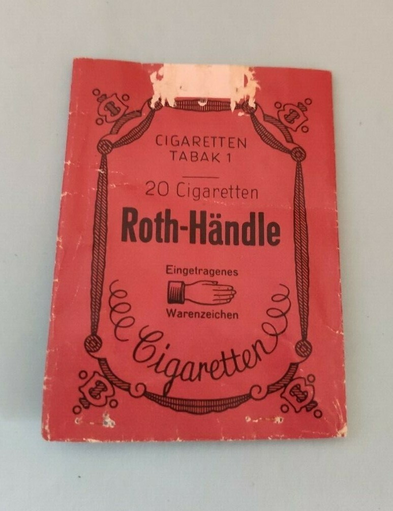 ROTH HANDLE CIGARETTES AUSTRIA CIGARETTE PACK EMPTY EMPTY CIGARETTES PACKET
