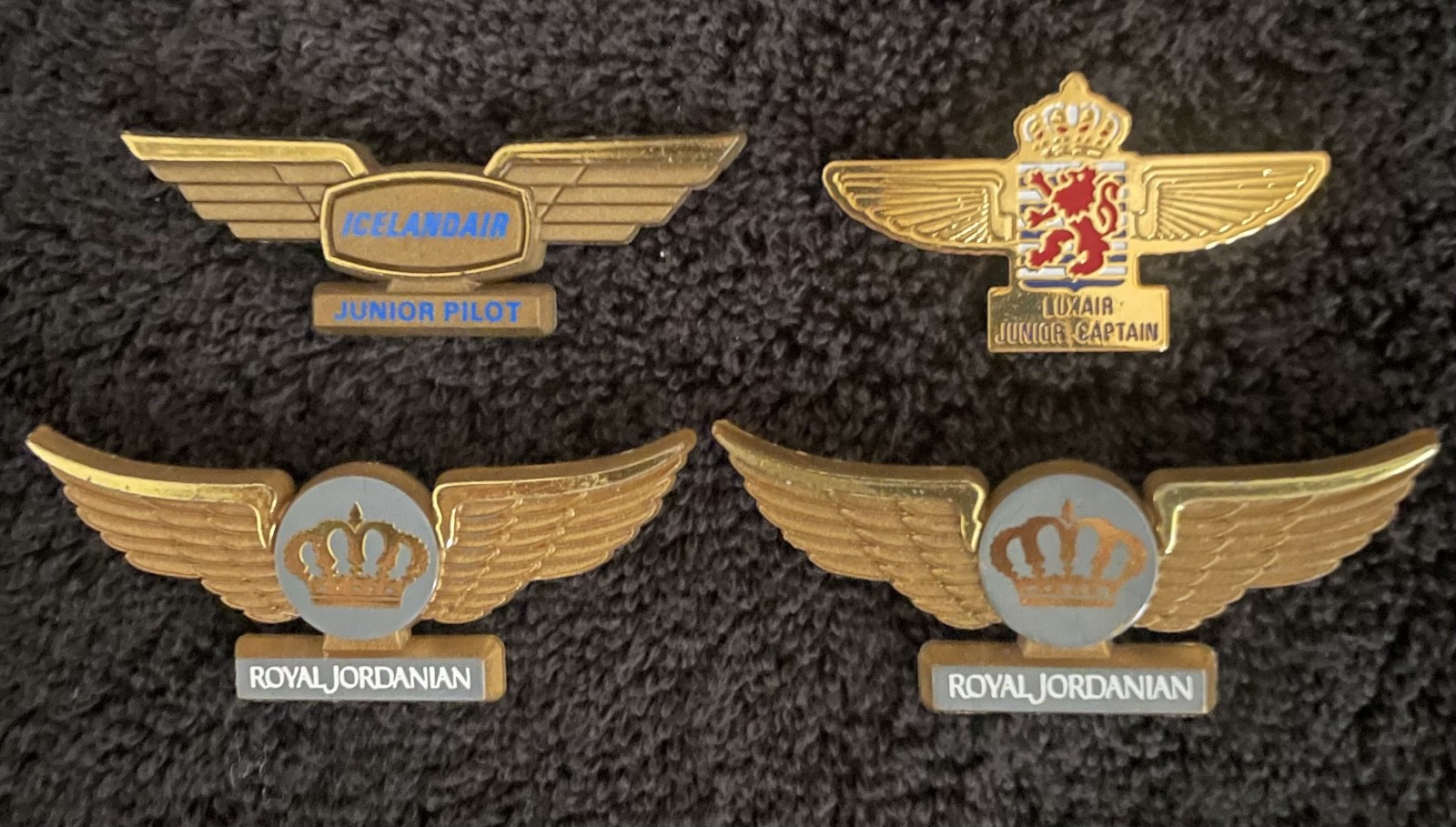 Icelandic Air - Luxair - Alia Royal Jordanian Airlines -  Kiddie Wings Lot