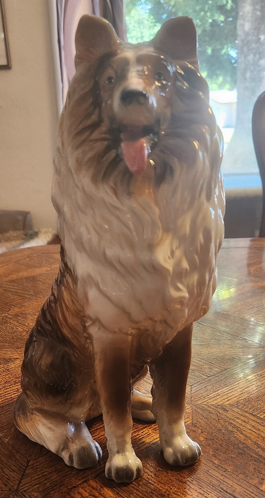 Vintage Collie Sheltie Dog Statue 12