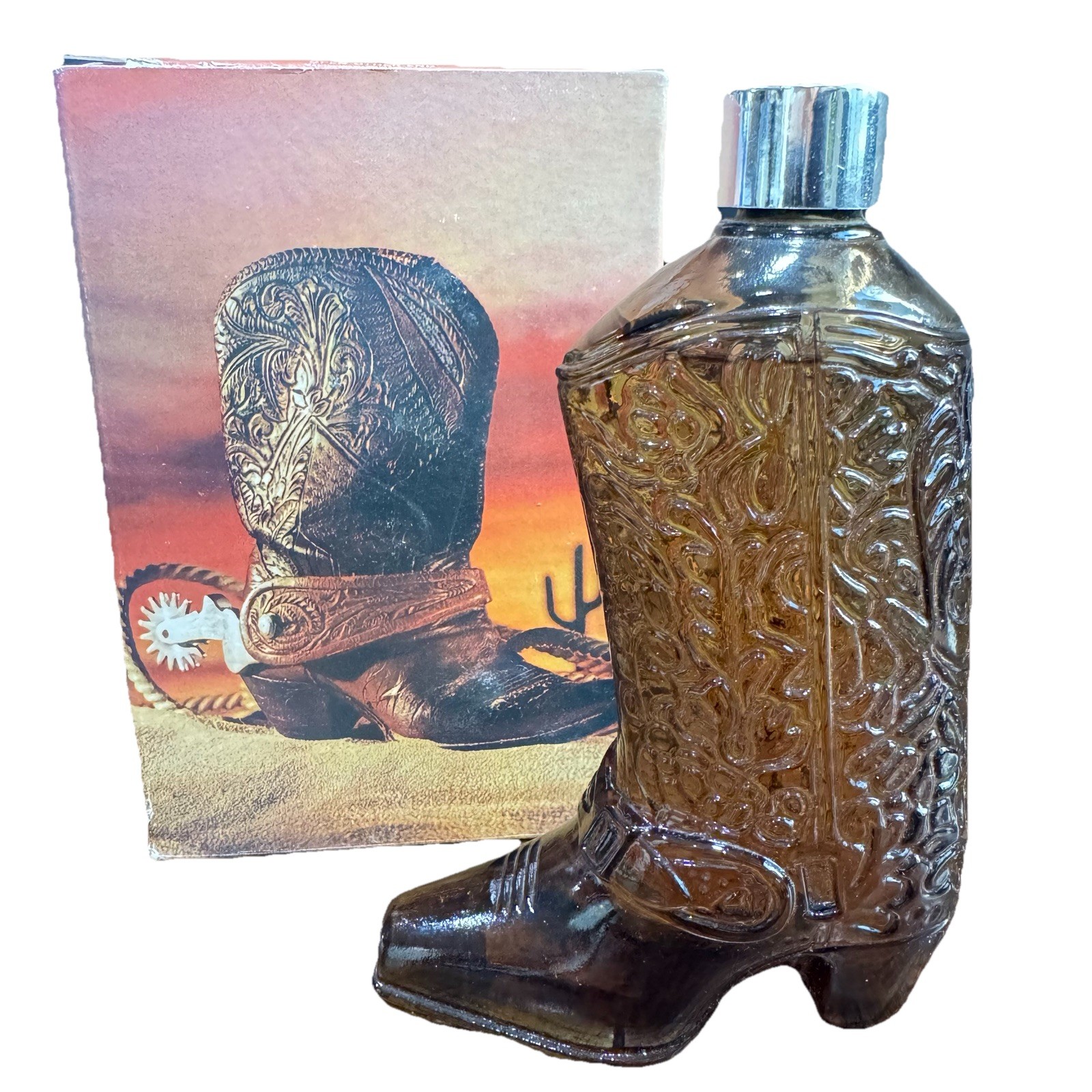 Vintage Avon Western Boot Leather After Shave 5 FL. Oz.  BNIB Cowboy Boot MINT