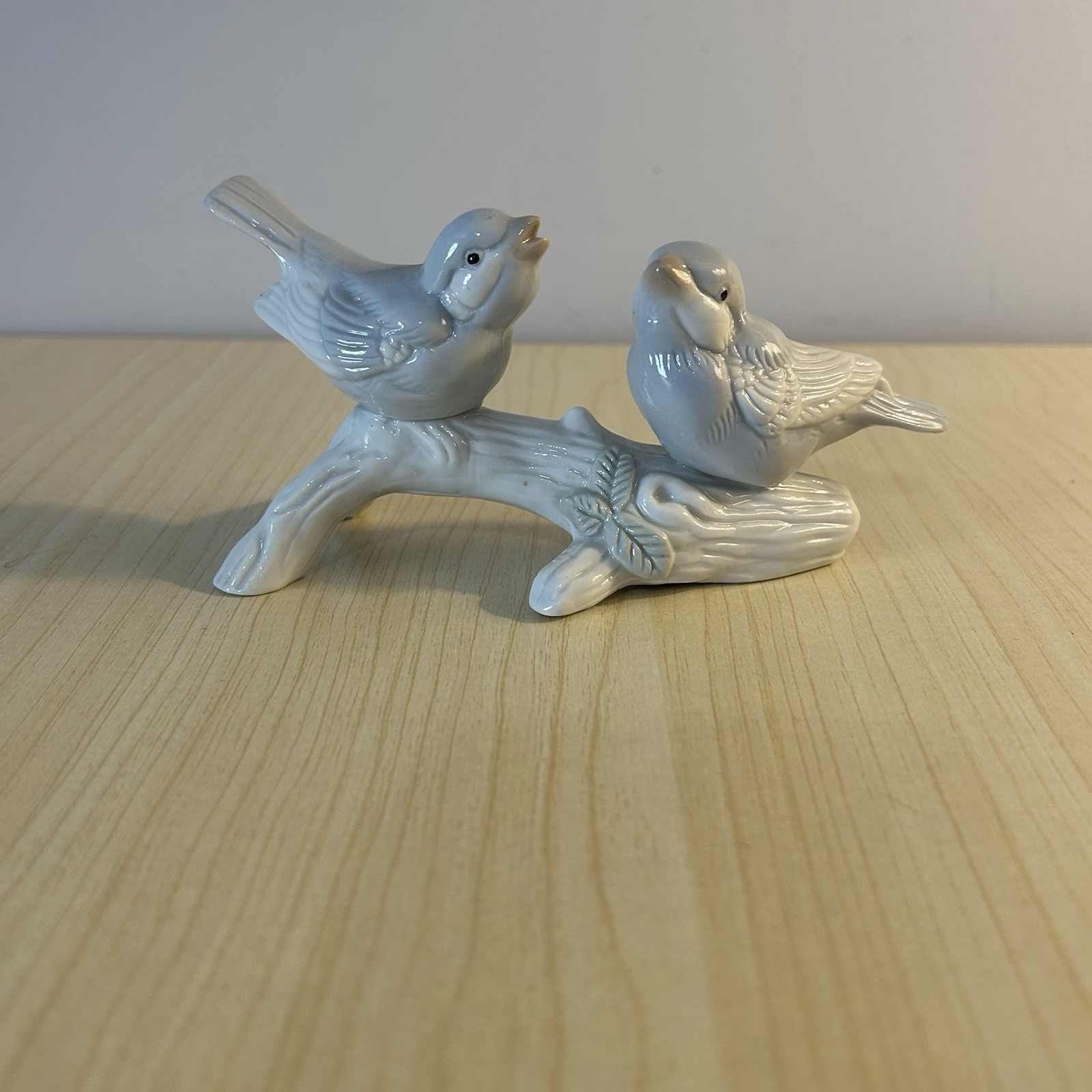 Vintage Otagiri (OMC) Porcelain Figurine With Gray Blue Birds On A Branch