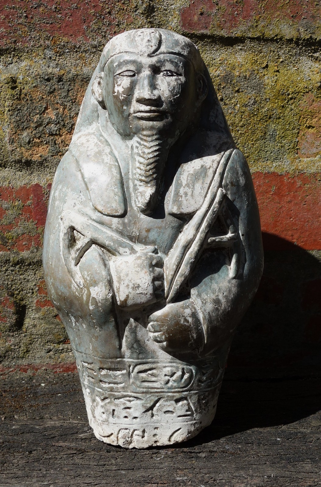 Antique/Vintage Large Egyptian Shabti Statue or Garden Ornament 28cm