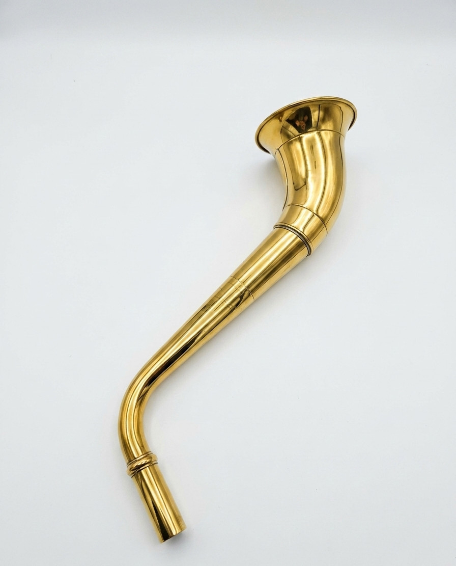 Antique Brass Ear Trumpet Horn Vintage Hearing Aid Collectible