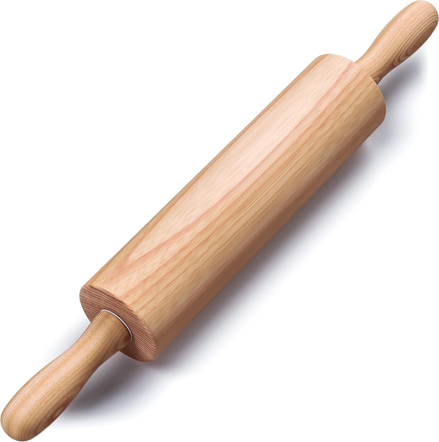 Wooden Rolling Pin, Beech Wood, 17.6 Wooden Rolling Pin, Beech Wood, 17.6