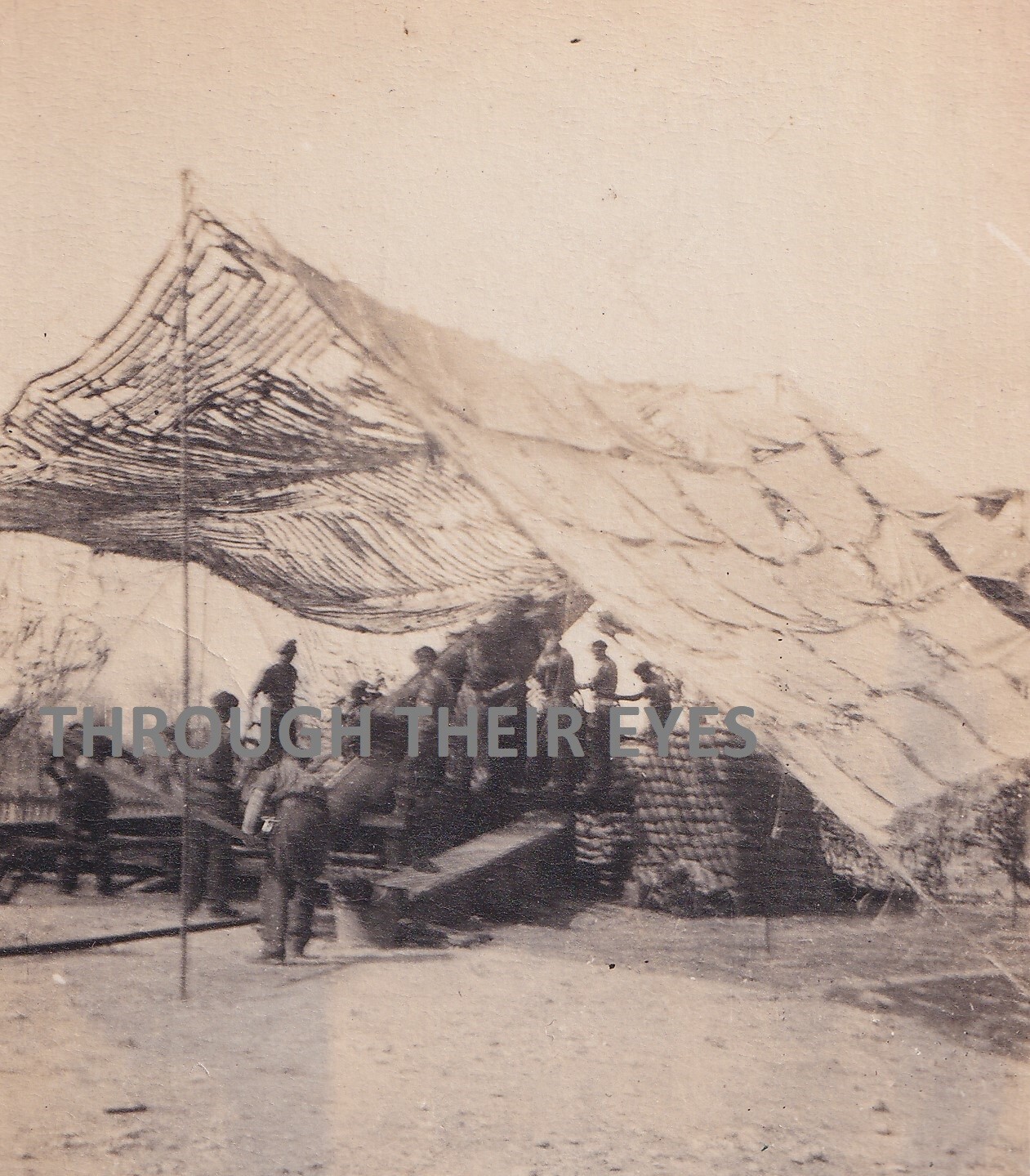 Original WW2 Photo RA Super Heavy  240mm Gun Italy 1945 Shelled Bologna Italy