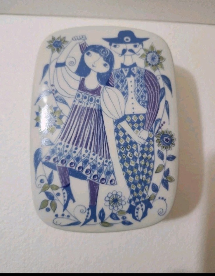 Butter Box & Lid LOTTE by    FIGGJO (NORWAY)  5 3/4