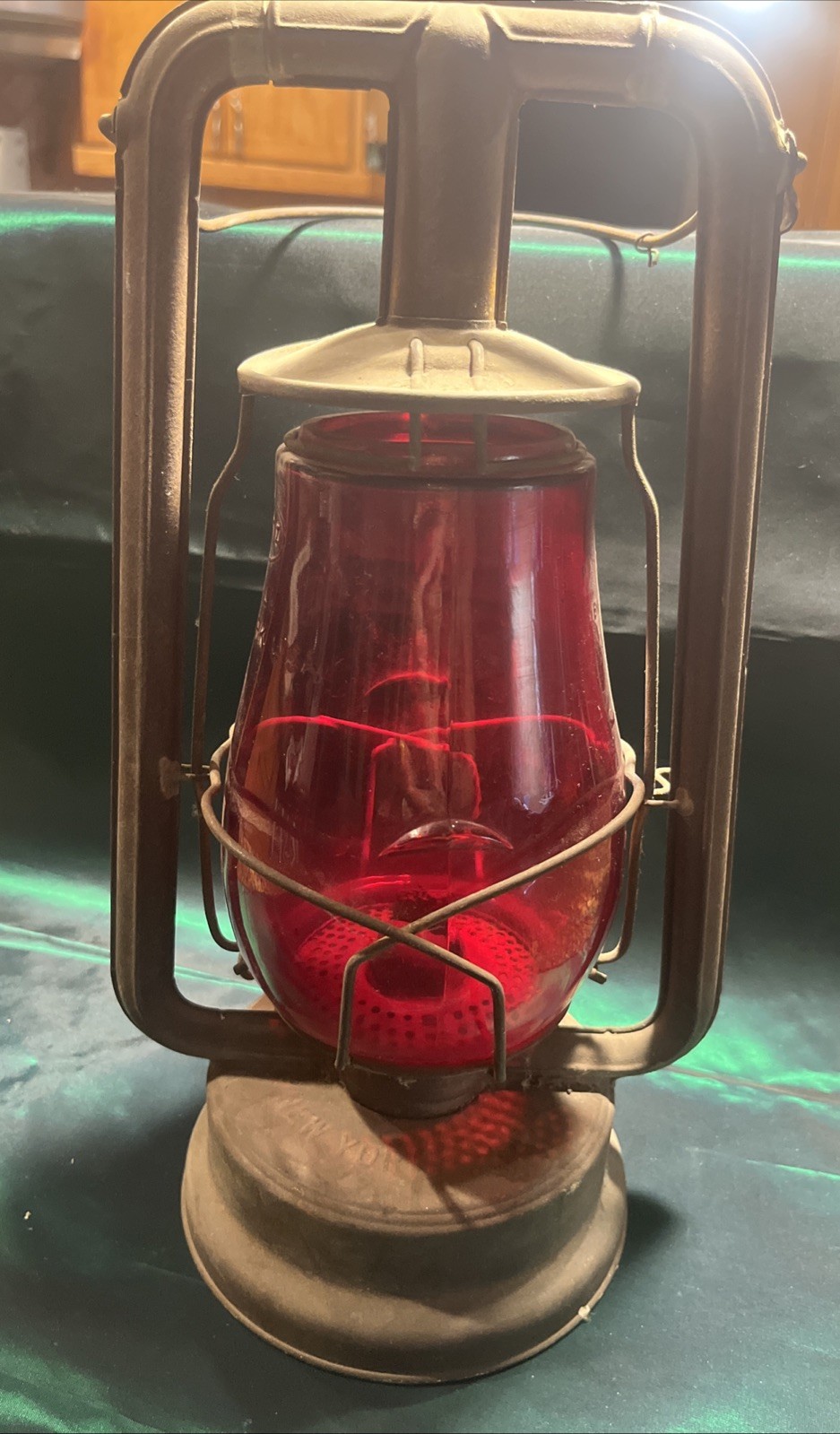 City Of Pasadena California Dietz Monarch Railroad Lantern Red Globe Rare
