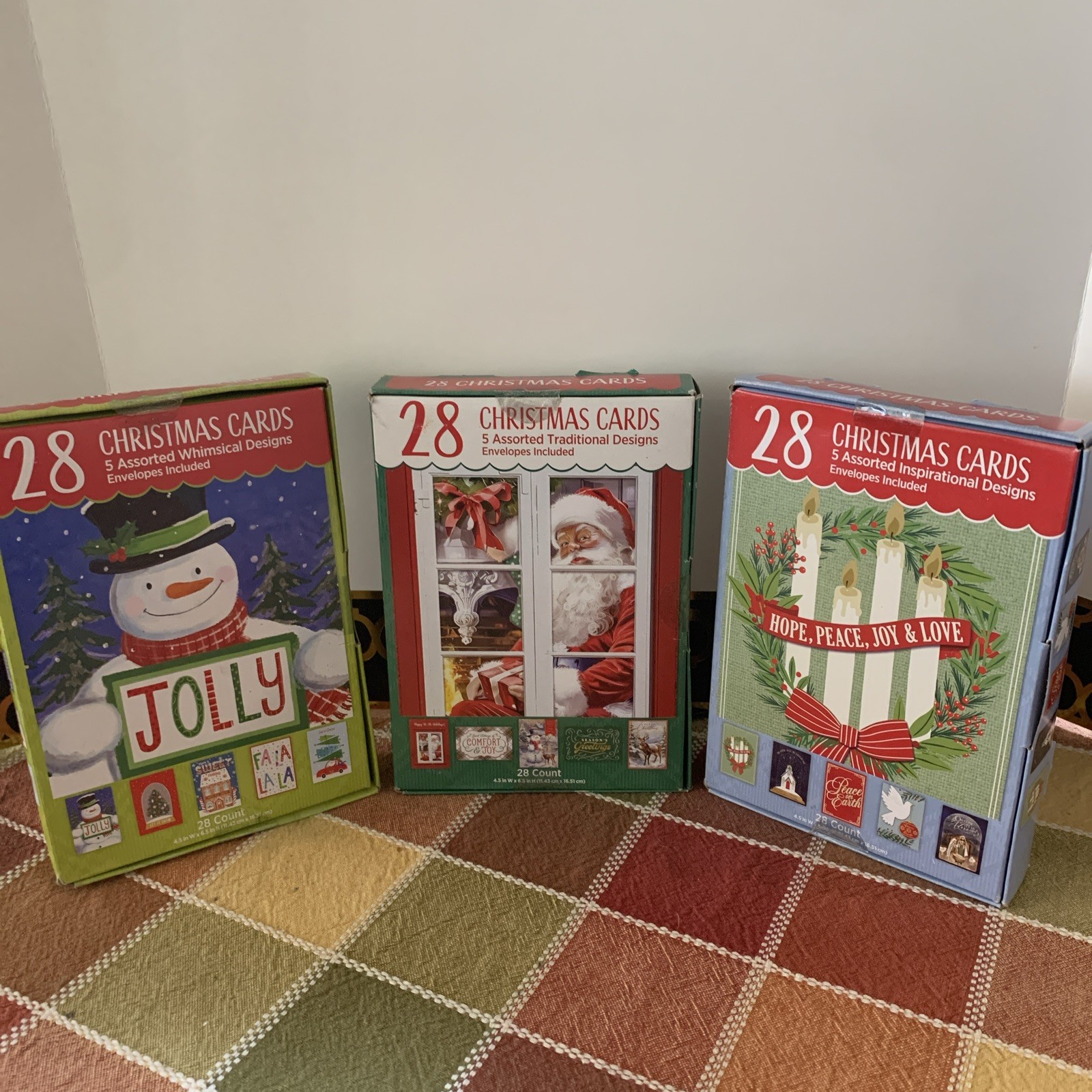 Set of 3 boxes of Christmas cards- Brand new