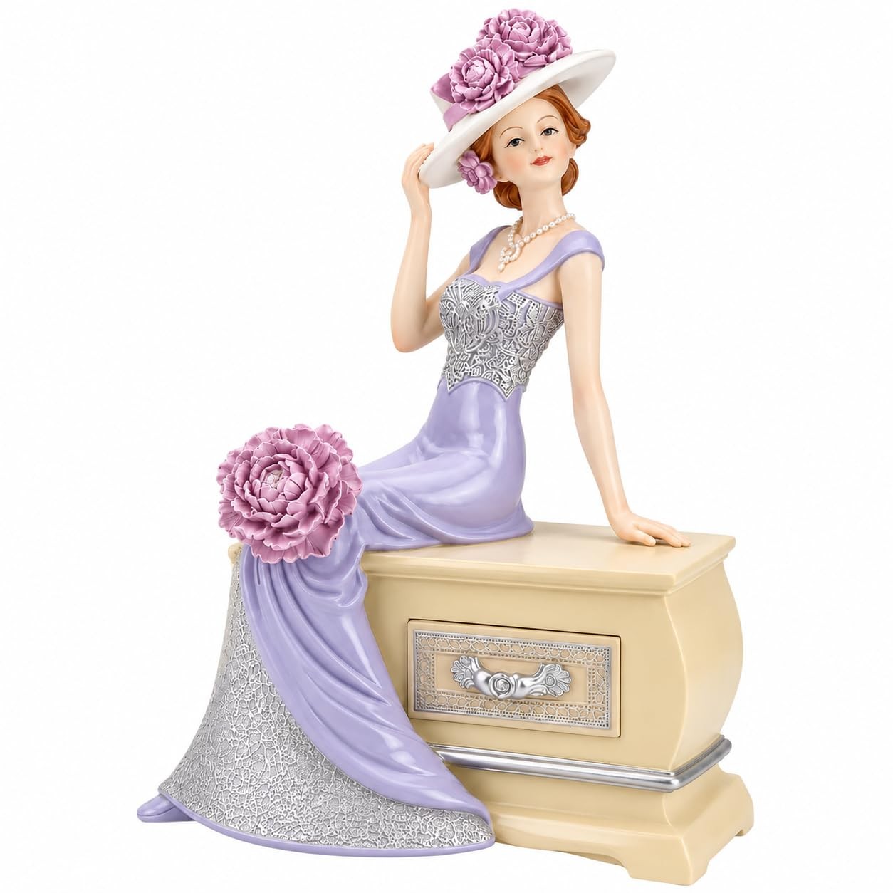 Comfy Hour Glamour Elegance Victorian Style Lady Collection Figurines, Lavender Comfy Hour Glamour Elegance Victorian Style Lady Collection Figurines, Lavender
