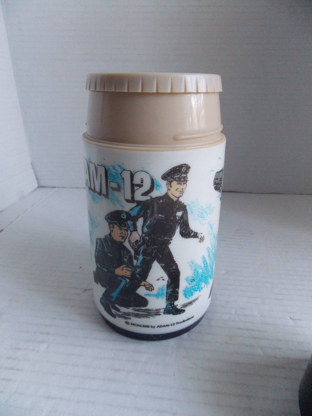 VINTAGE 1972 ADAM -12 POLICE THERMOS