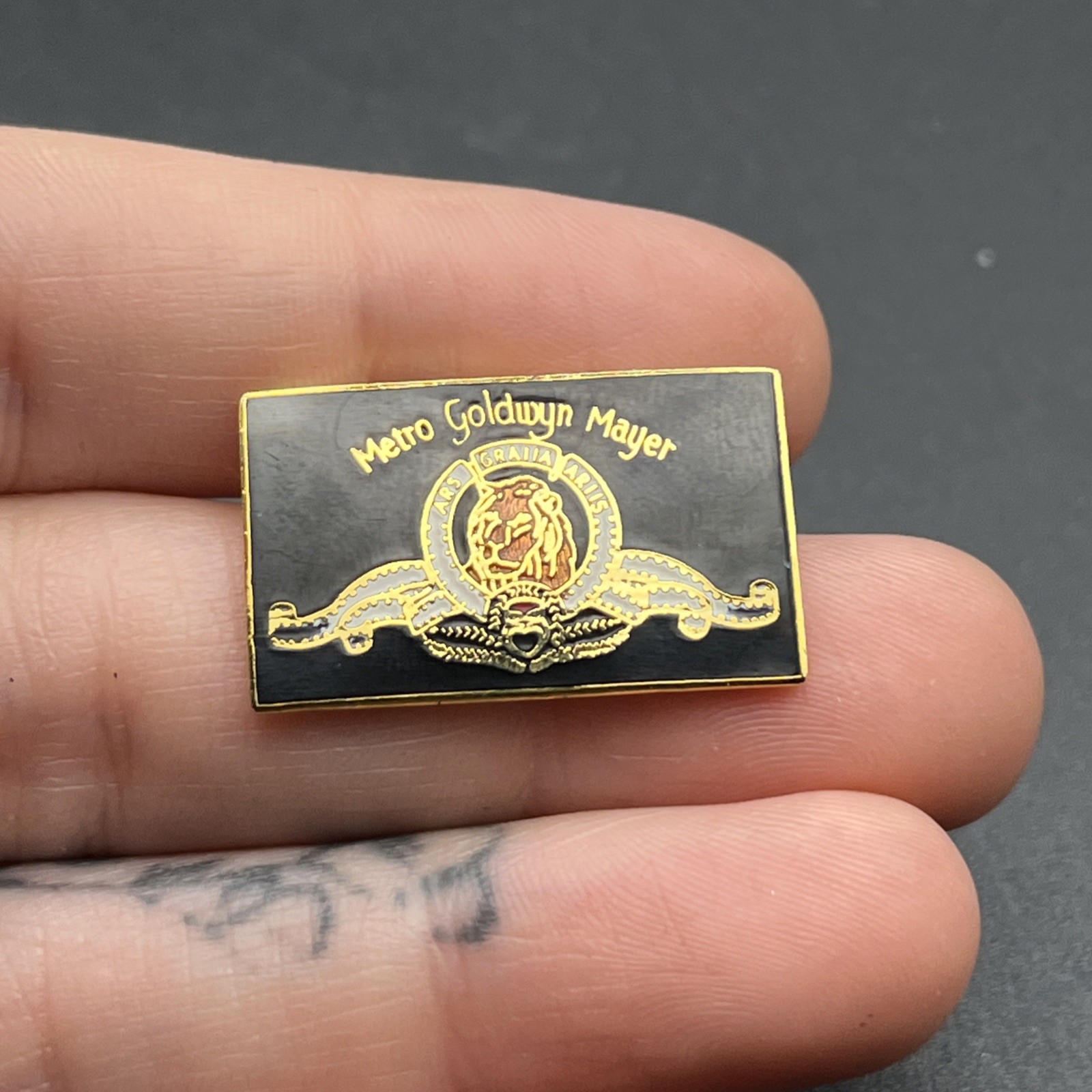 MGM Studios Metro Goldwyn Mayer Movies Lapel Hat Pin