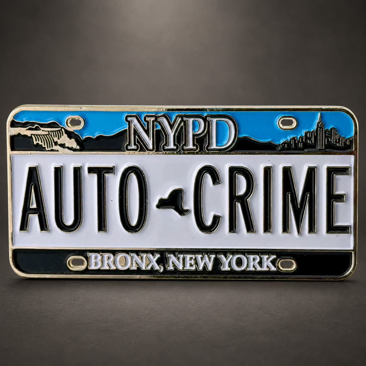 NYPD OCCB Auto Crime Bronx New York License Plate Challenge Coin Detective 580
